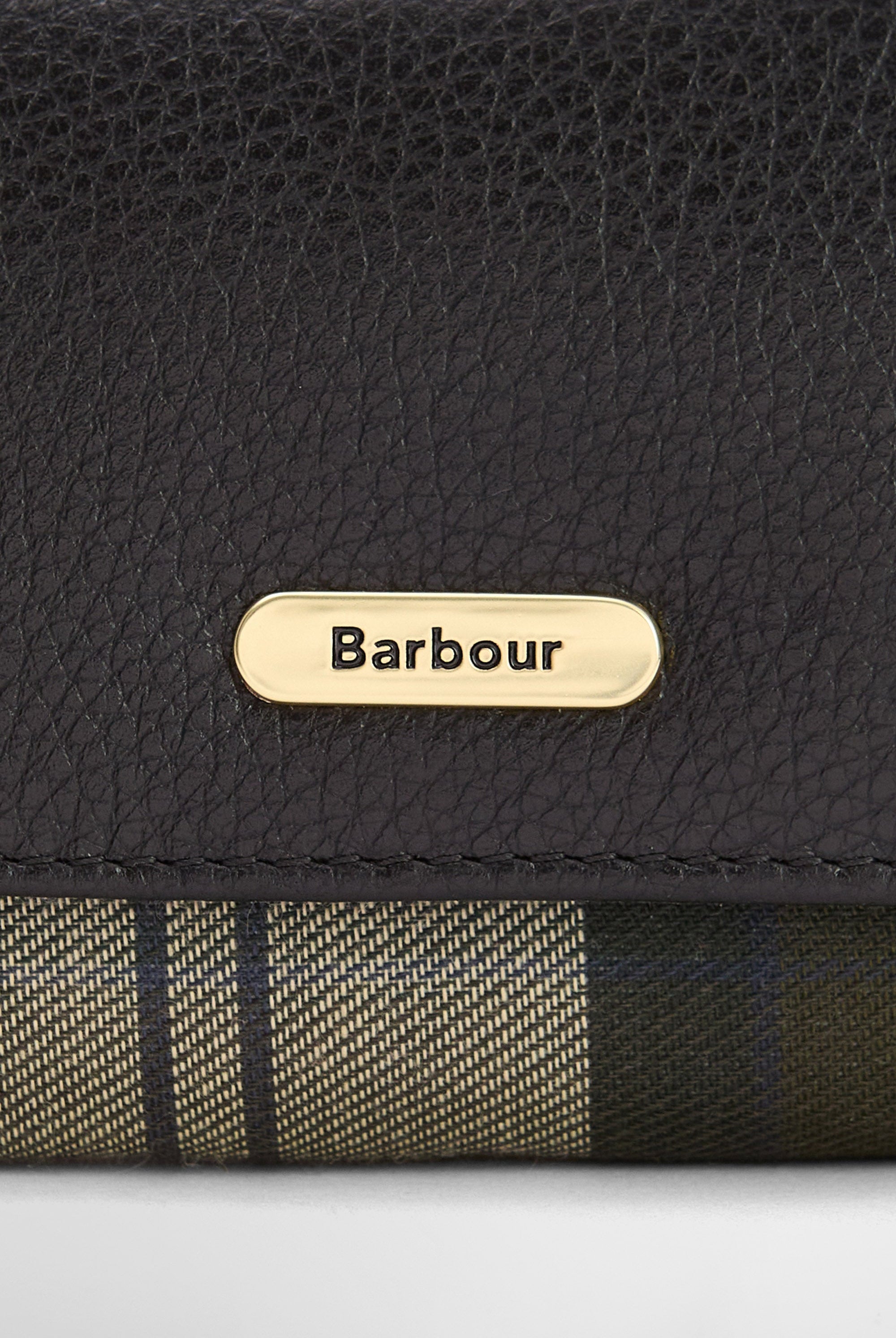 Barbour Rosa Leather French Purse - Black/Ancient LLG0036_BK11_OS