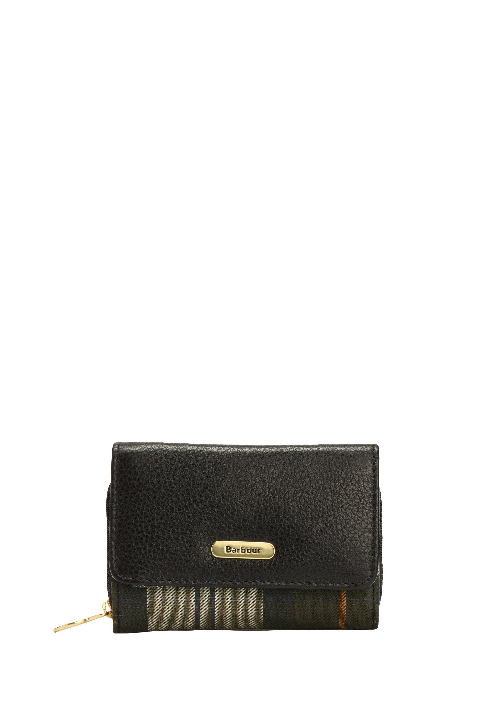 Barbour Rosa Leather French Purse - Black/Ancient LLG0036_BK11_OS