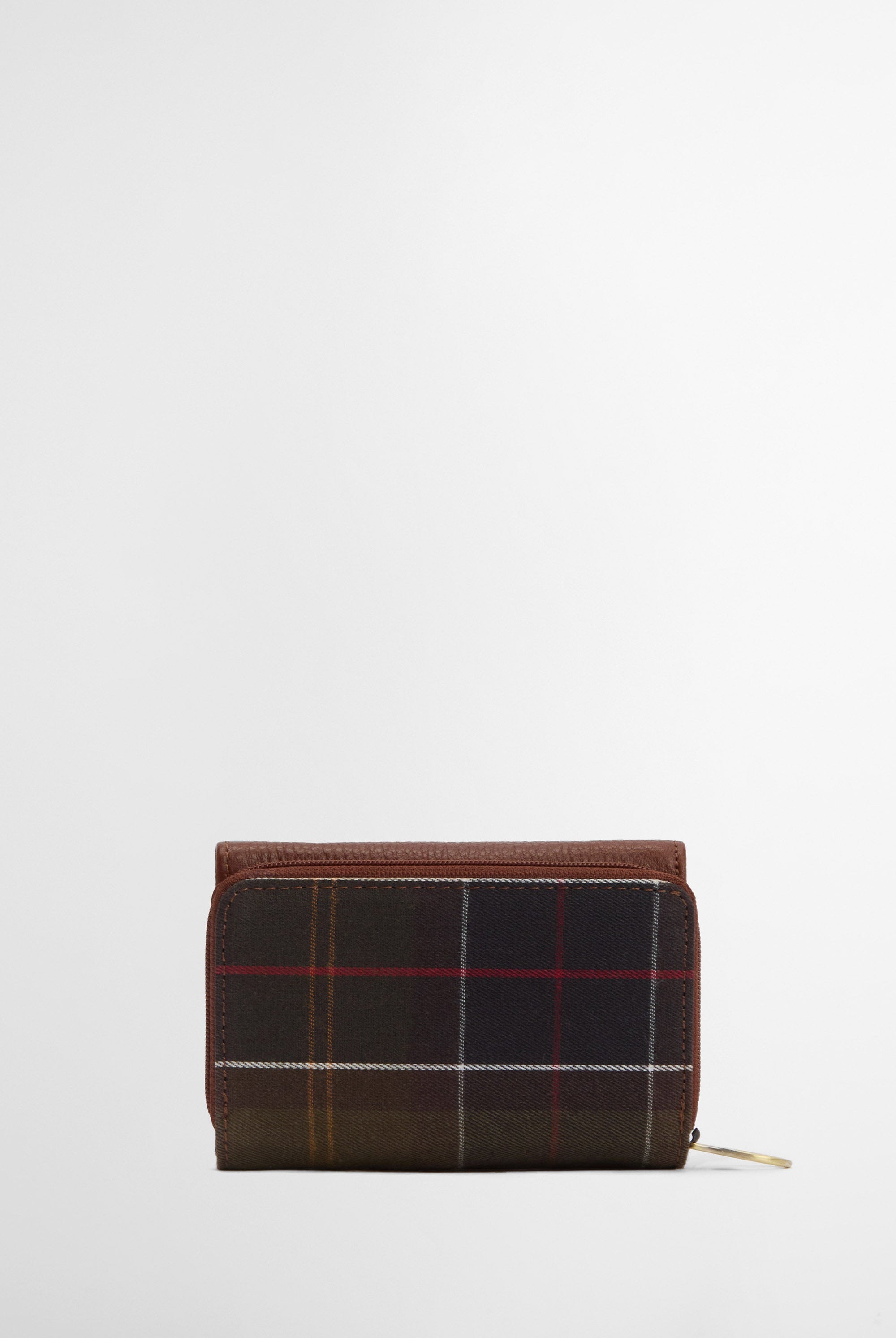 Barbour Rosa Leather French Purse - Brown/Classic LLG0036_BR11_OS
