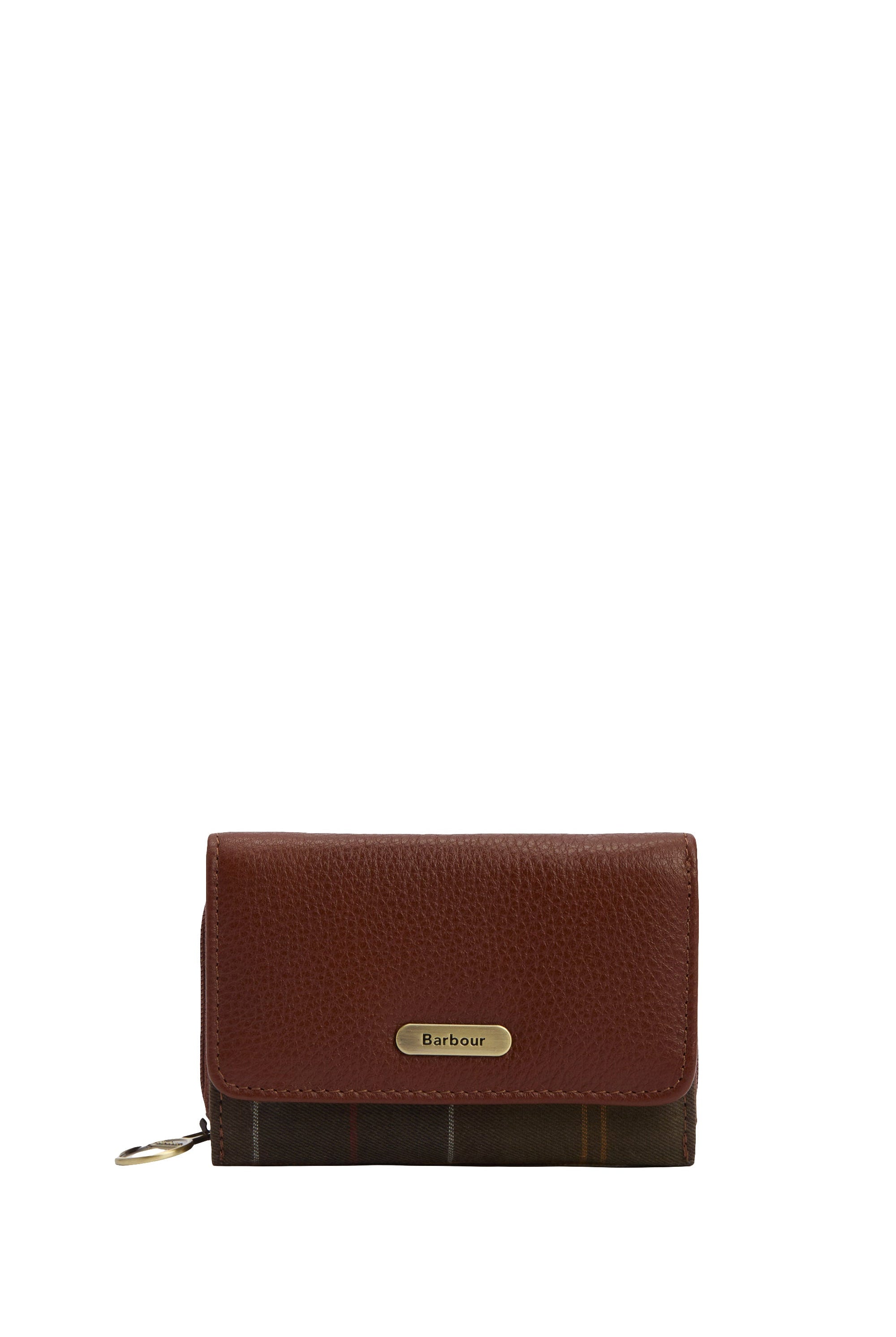 Barbour Rosa Leather French Purse - Brown/Classic LLG0036_BR11_OS