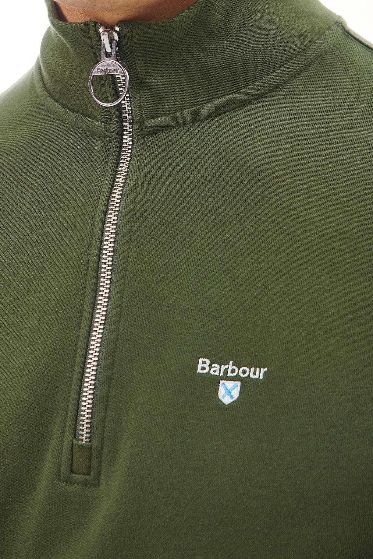 Barbour Rothley Half Zip - Olive