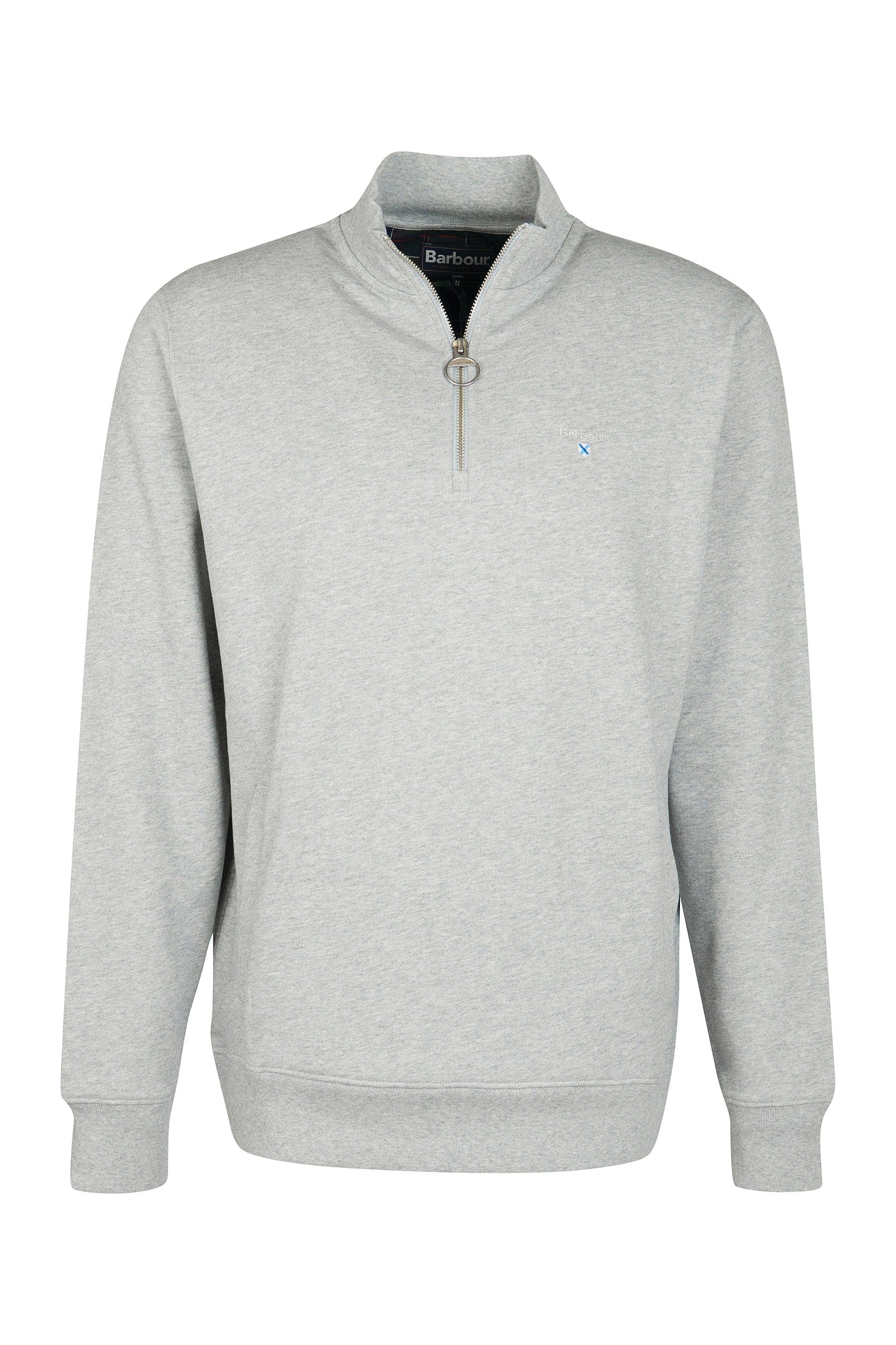 Barbour Rothley Half Zip Sweatshirt - Grey Marl