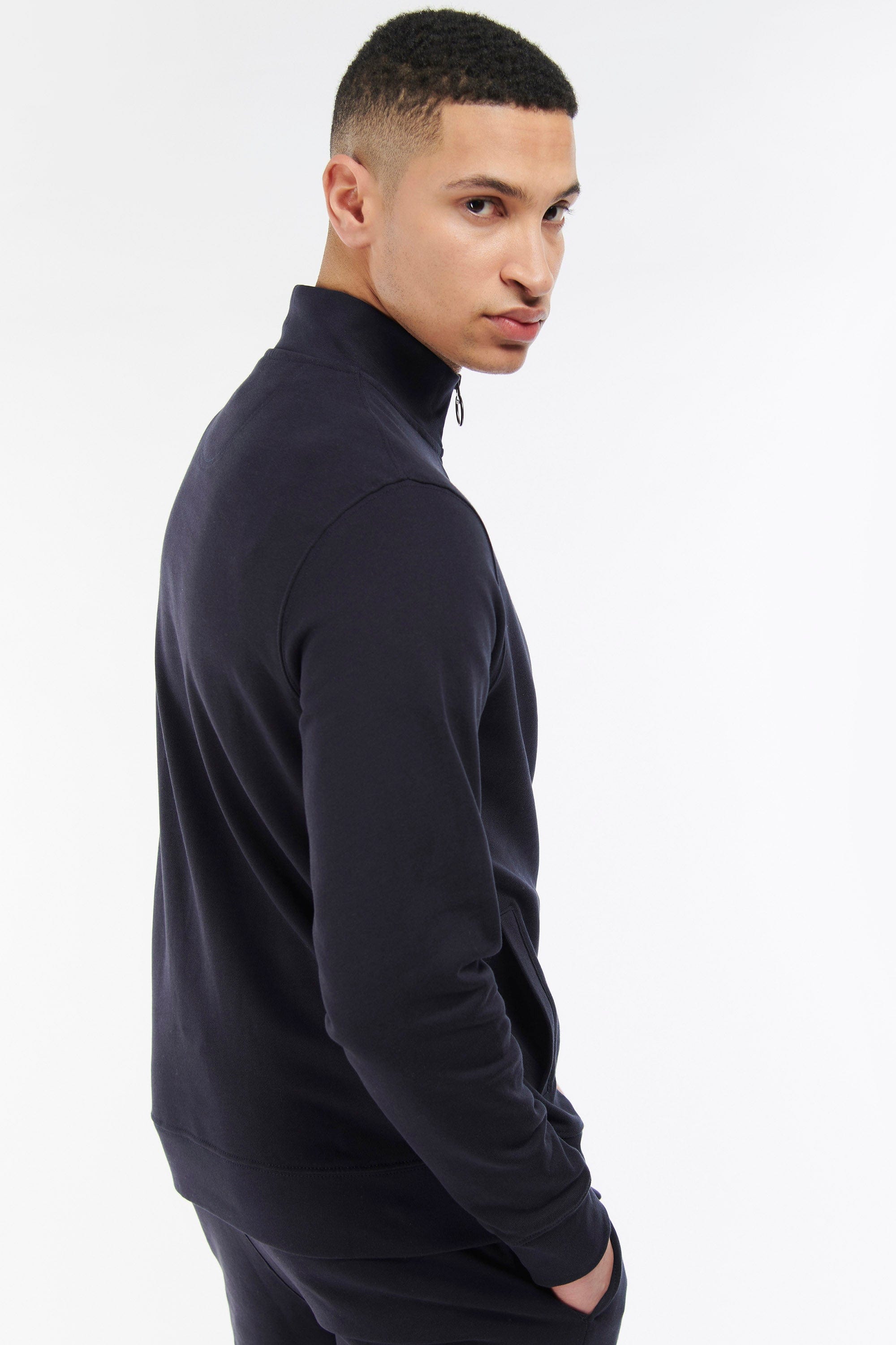 Barbour Rothley Half Zip Sweatshirt - Navy