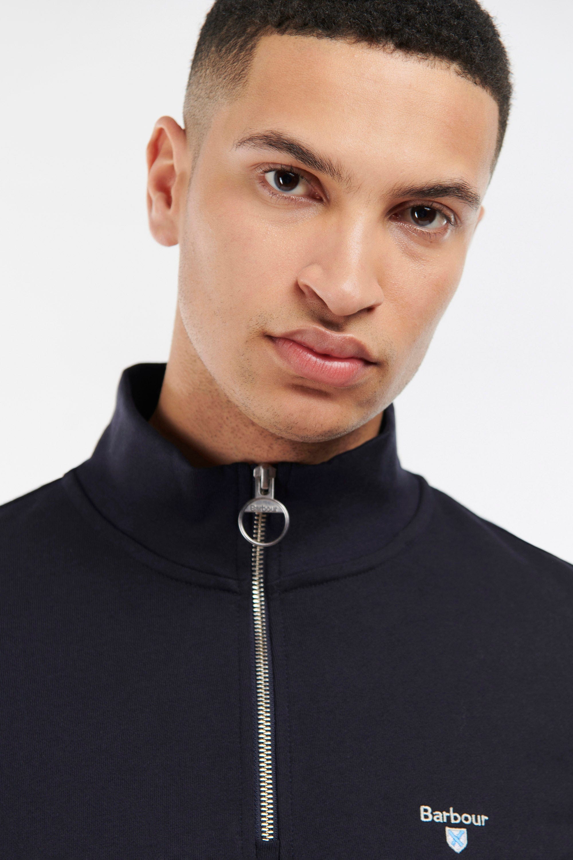 Barbour Rothley Half Zip Sweatshirt - Navy