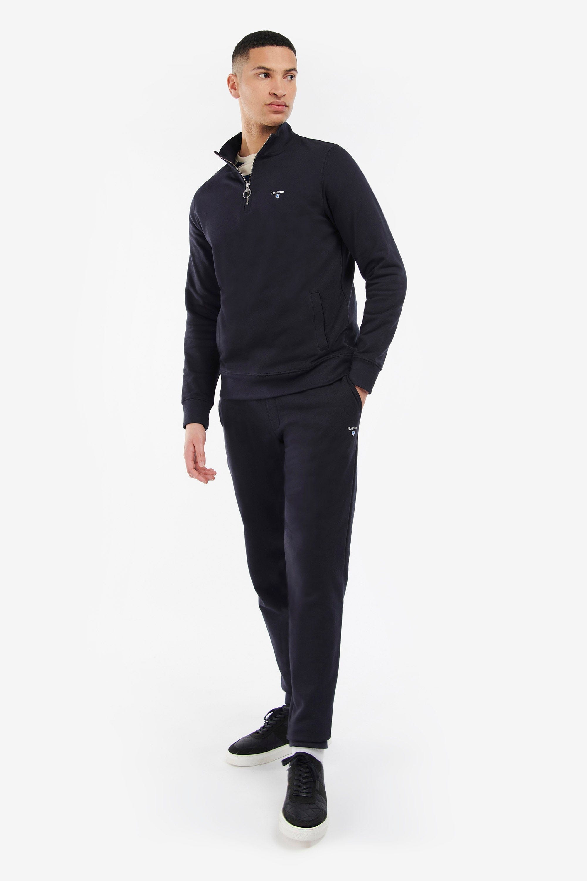 Barbour Rothley Half Zip Sweatshirt - Navy