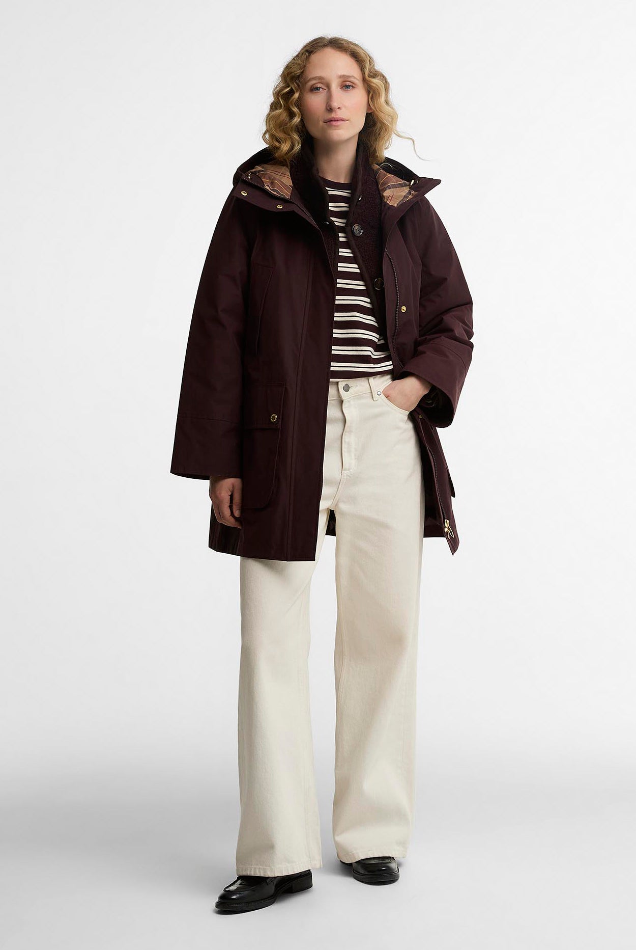 Barbour Rotsea Waterproof Jacket - Fig/Muted