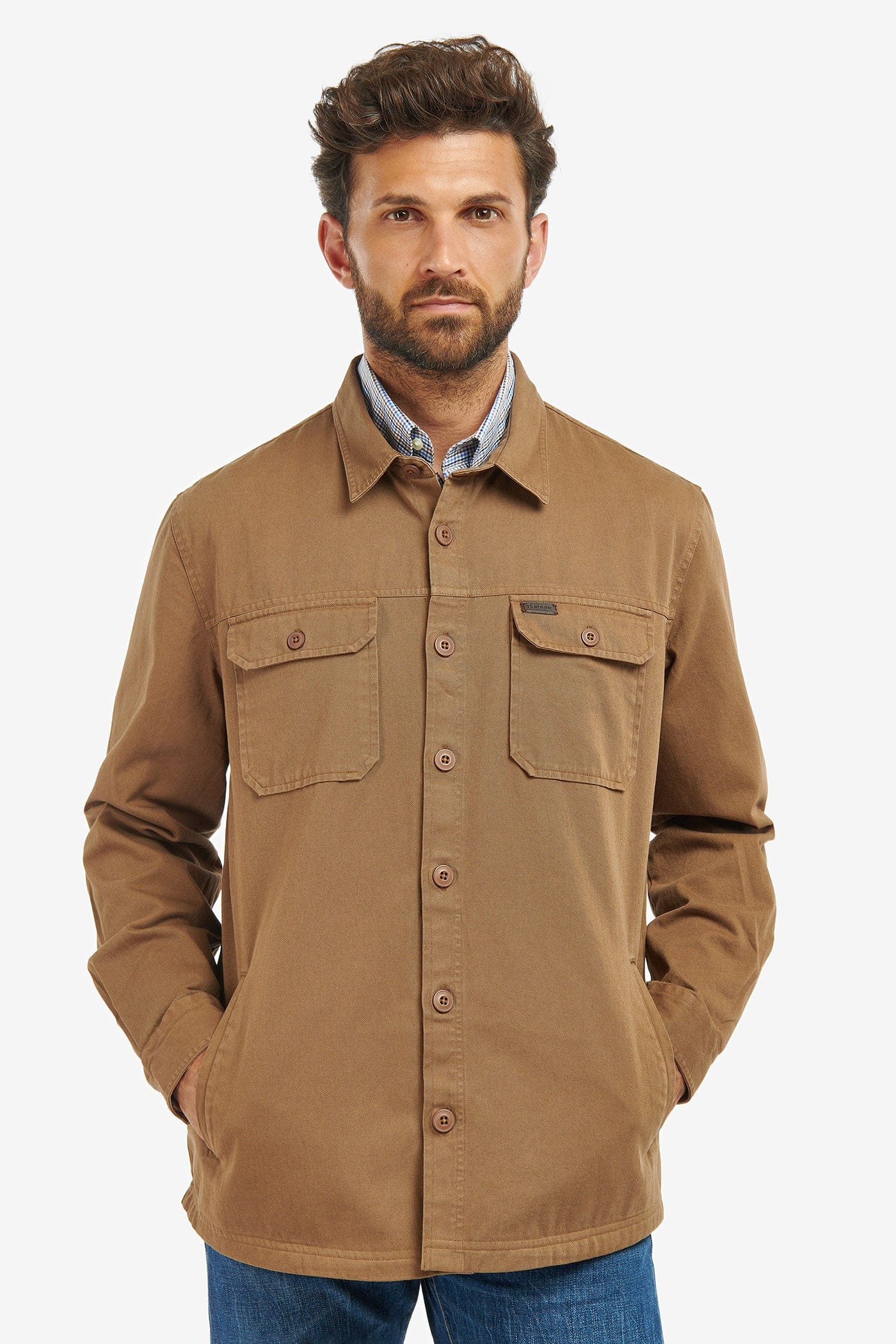 Barbour Rydale Overshirt - Dark Sand