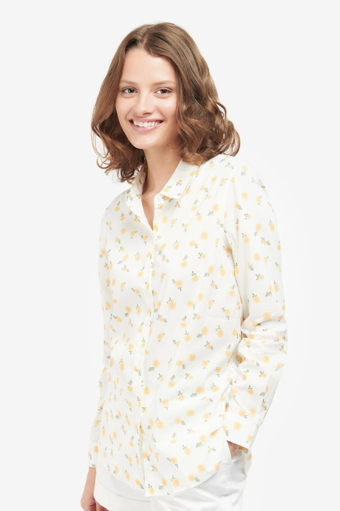 Barbour Safari Shirt - Cloud/Sunflower Print