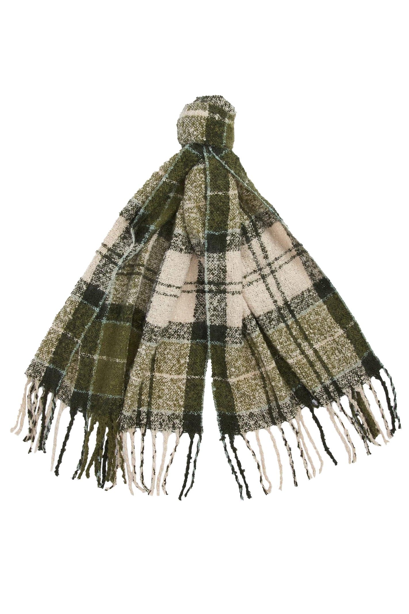 Barbour Saltburn Beanie And Tartan Scarf Gift Set - Ancient Loden LGS0077_GN71_OS