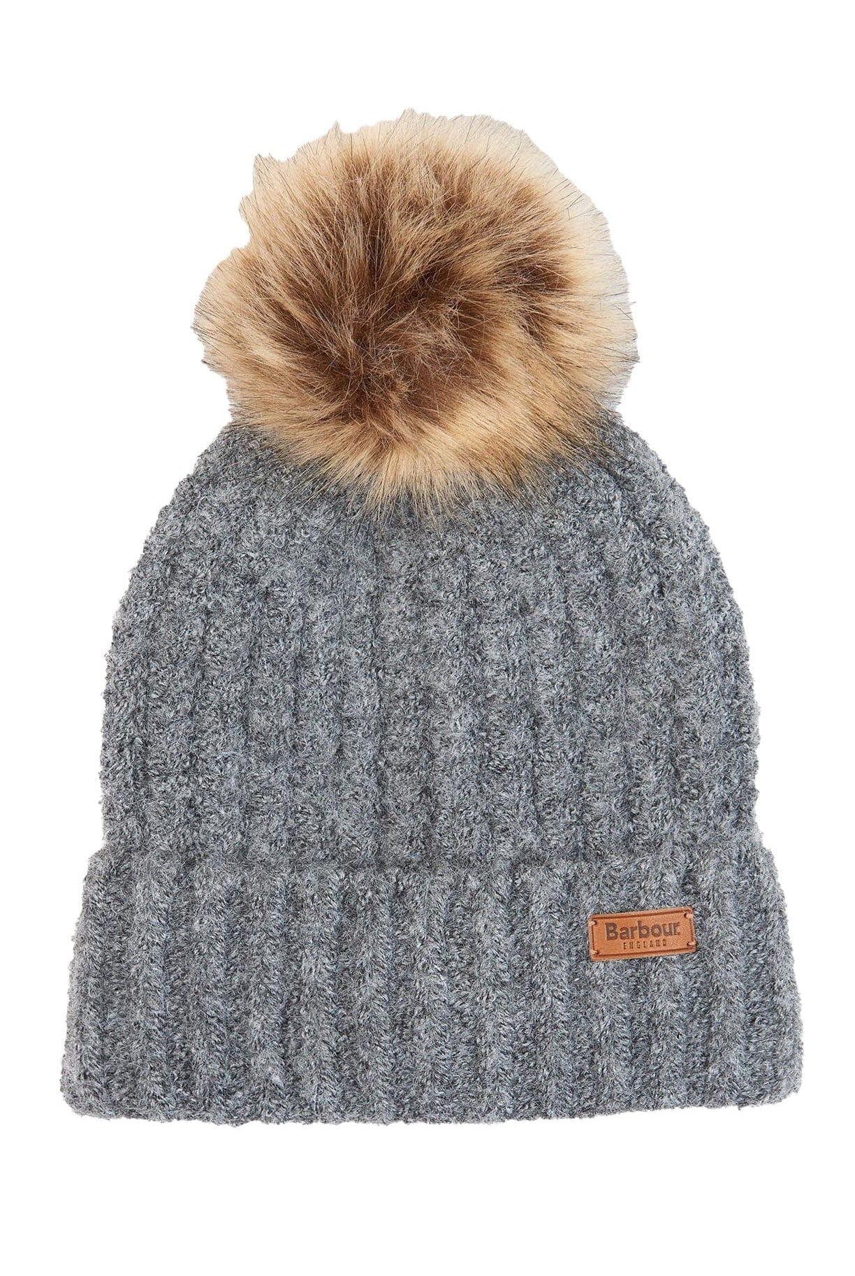 Barbour Saltburn Beanie & Tartan Scarf Gift Set - Grey Rose LGS0077_GY31_OS