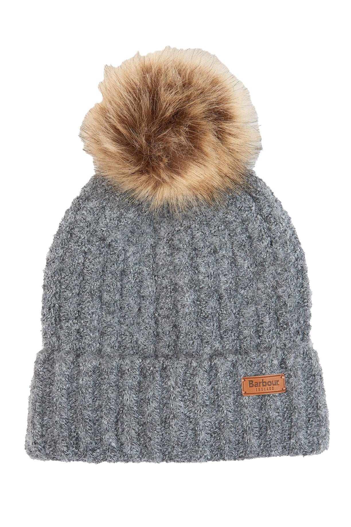 Barbour Saltburn Beanie & Tartan Scarf Gift Set - Grey Rose LGS0077_GY31_OS