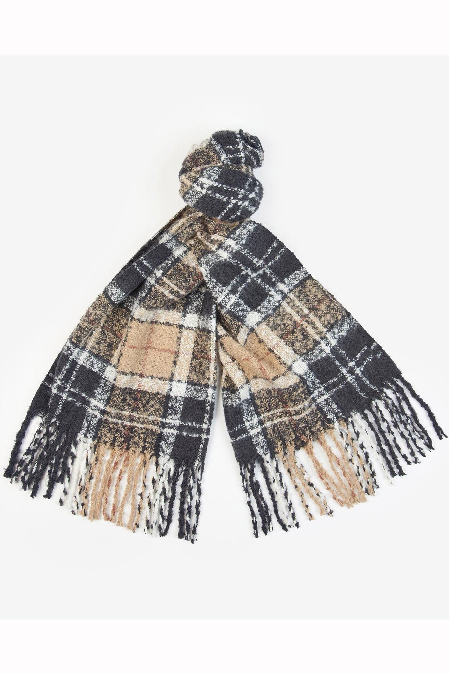 Barbour Saltburn Beanie & Tartan Scarf Gift Set - Rosewood LGS0077_BE71_OS