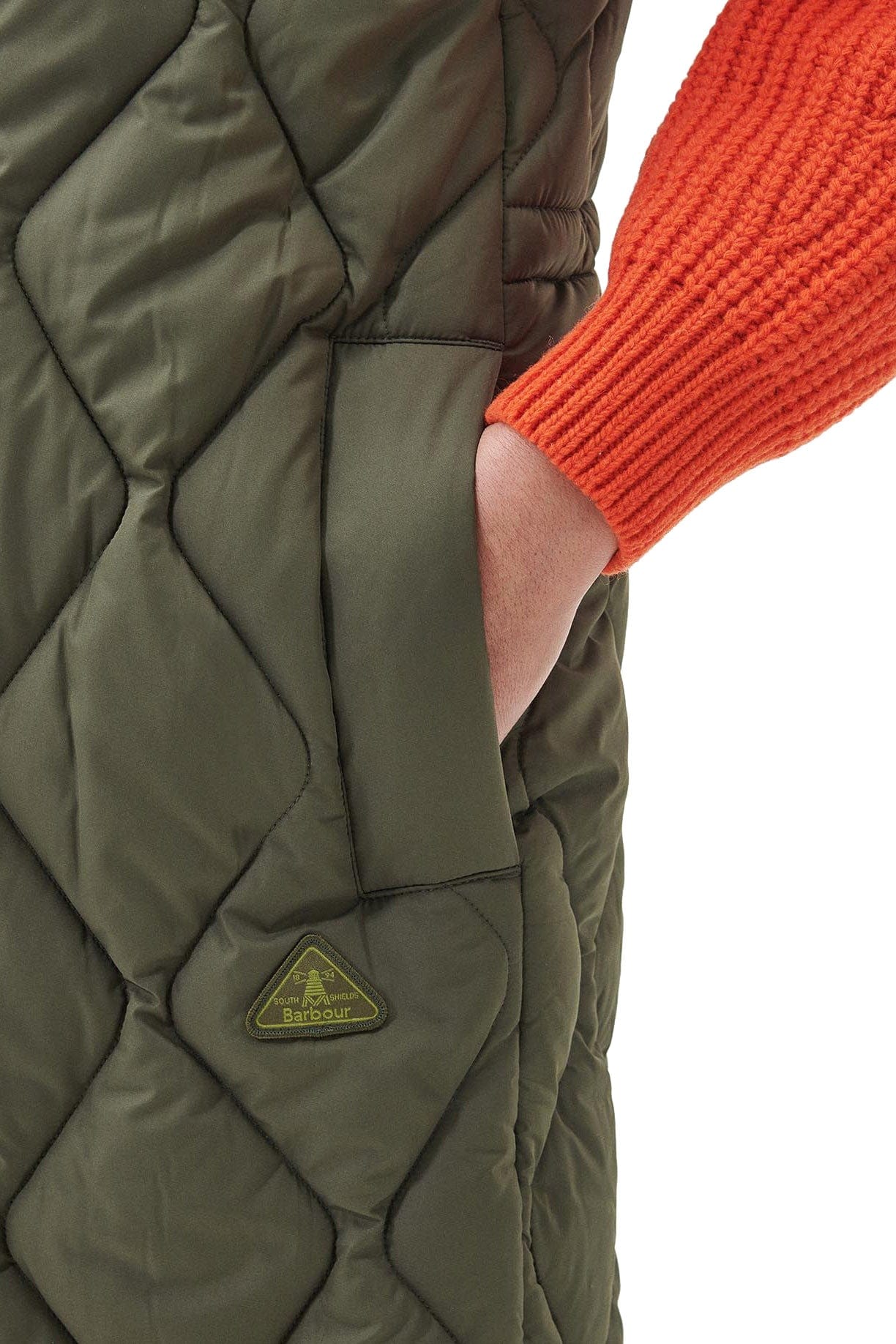 Barbour Samphire Quilted Gilet - Deep Olive