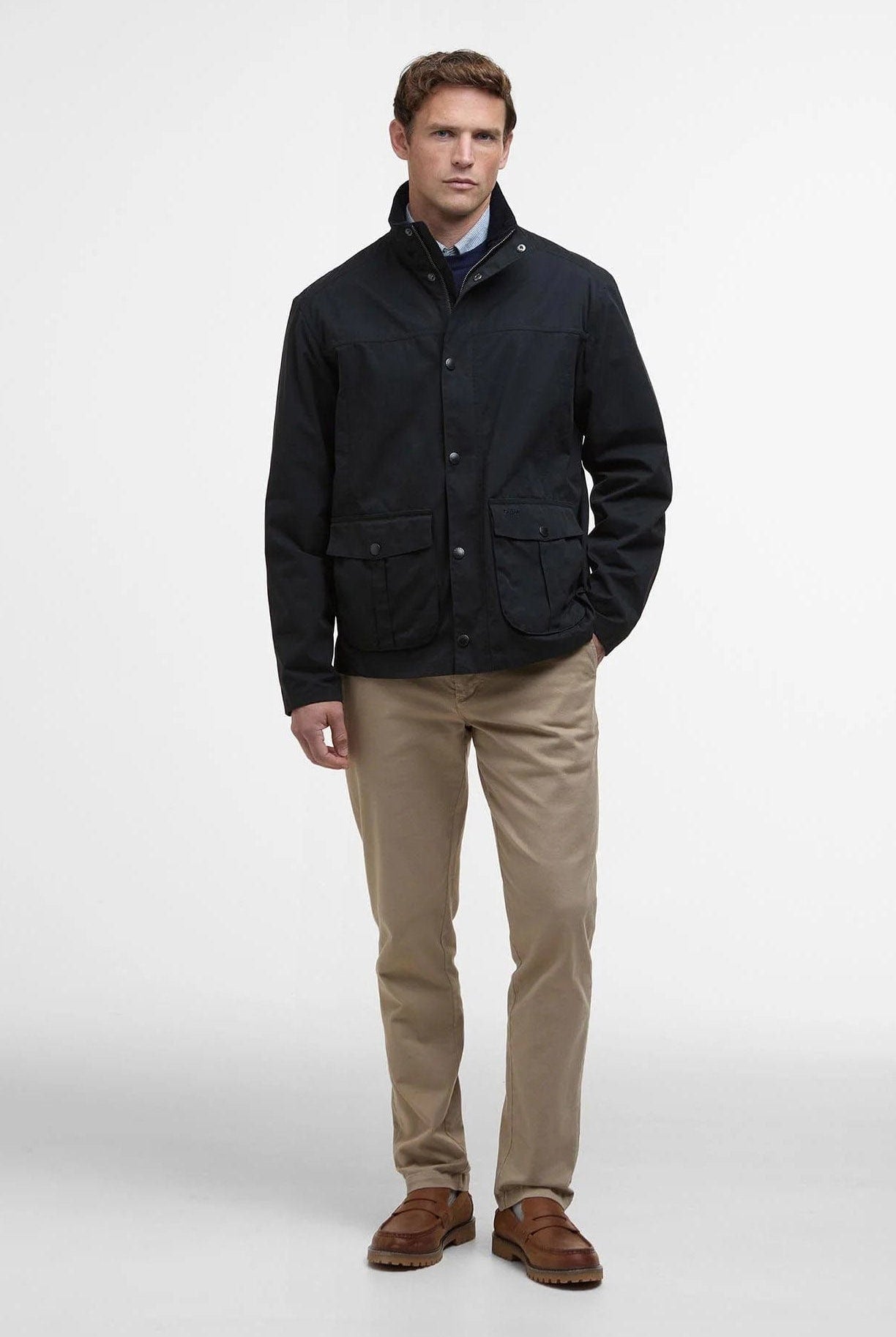 Barbour Sander Casual Jacket - Navy