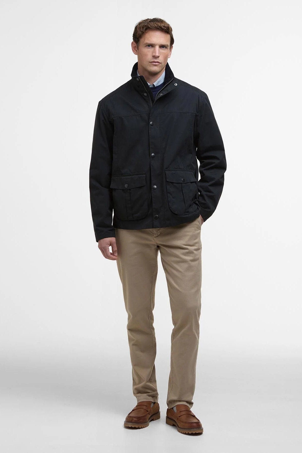 Barbour Sander Casual Jacket - Navy