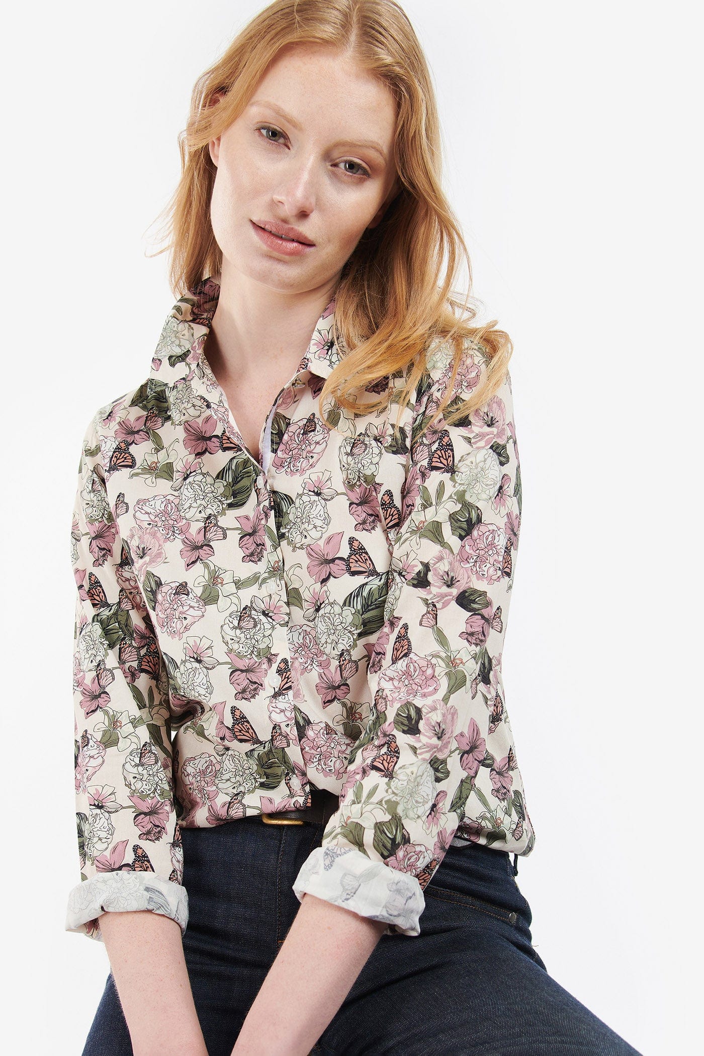 Barbour Scarlet Shirt - Cloud