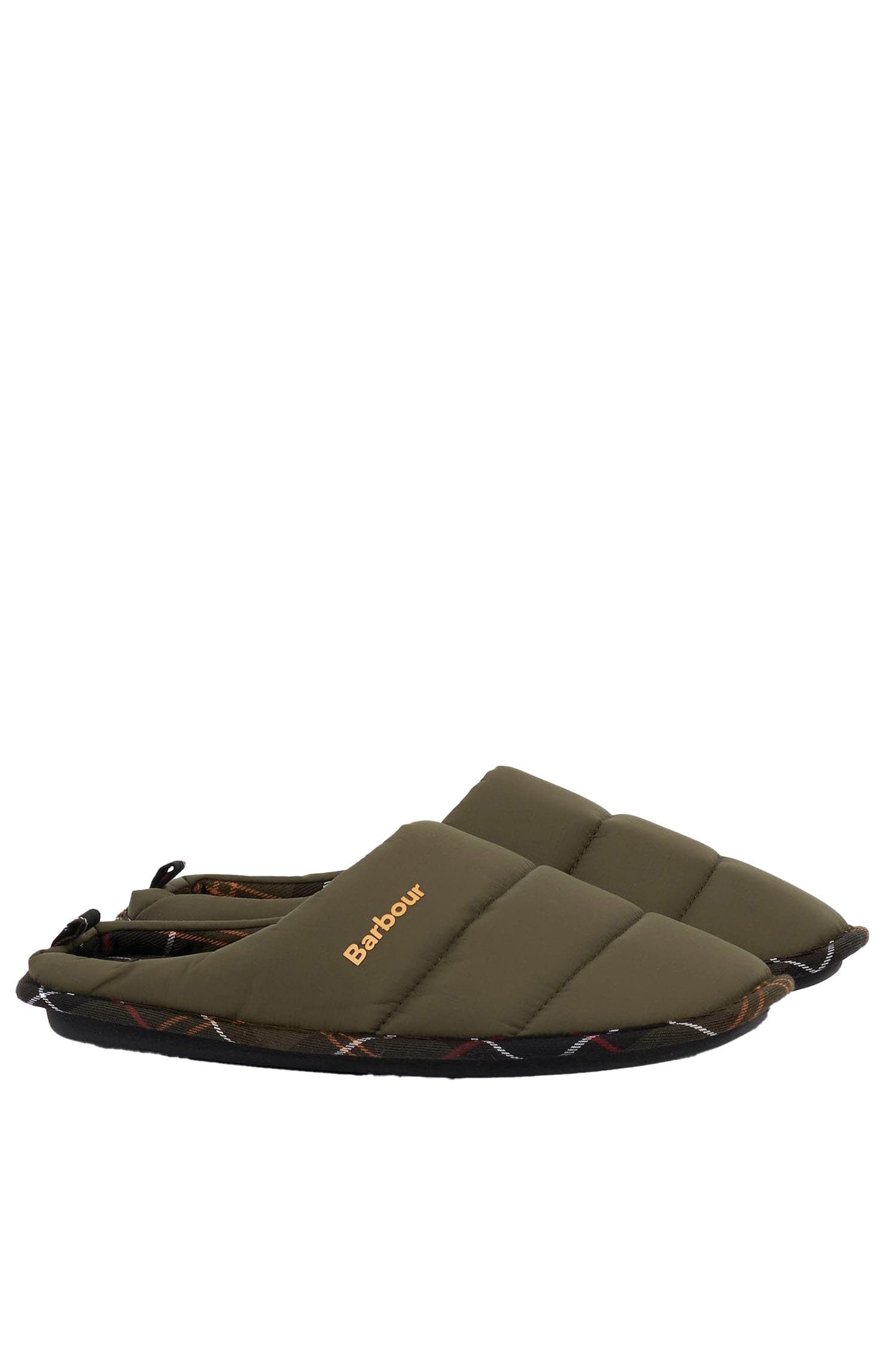 Barbour Scott Quilted Slippers - Olive