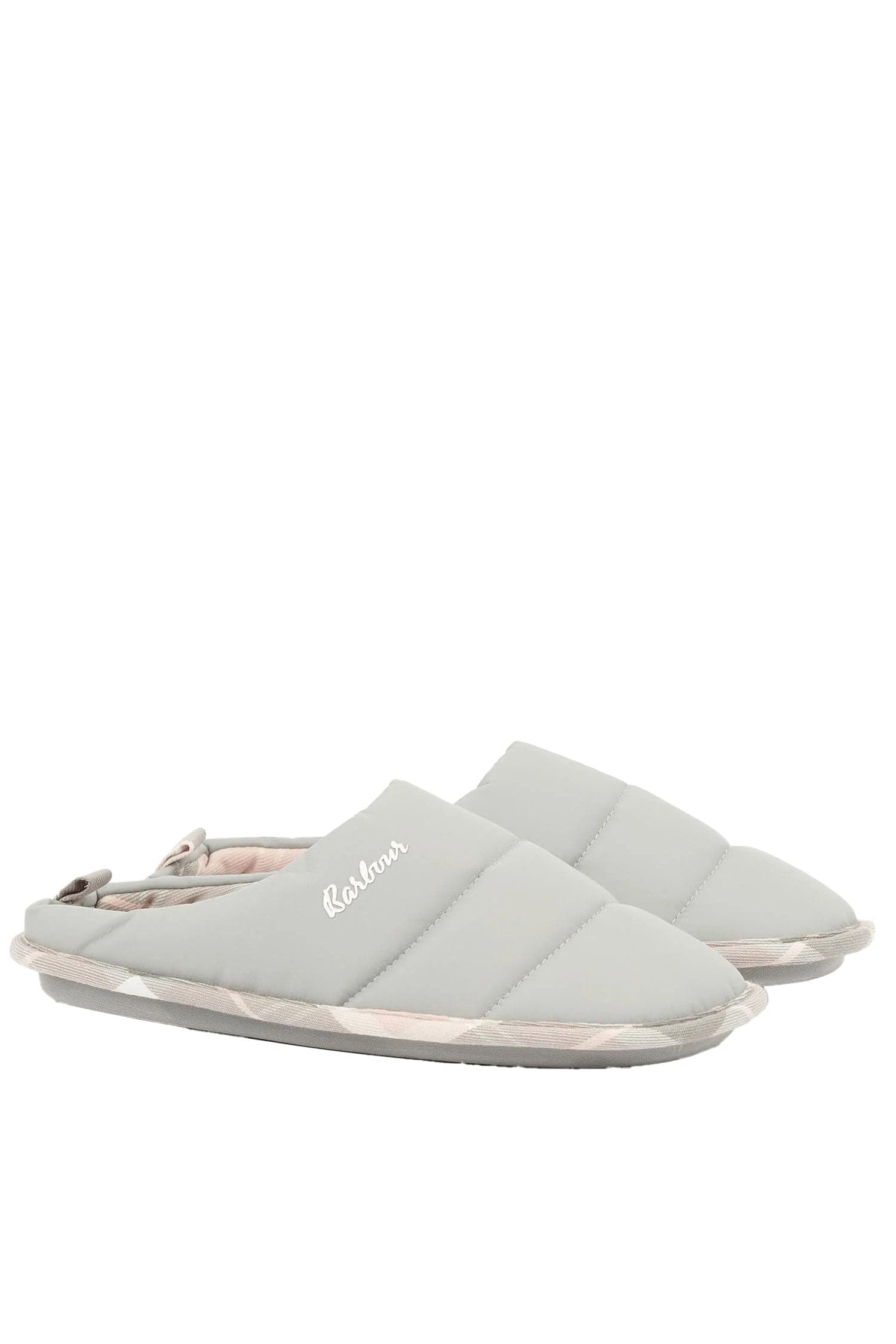 Barbour Scottie Quilted Slippers - Grey