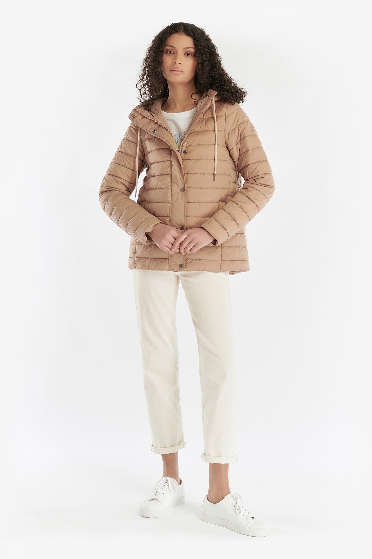 Barbour Seaholly Quilt - Dark Oyster