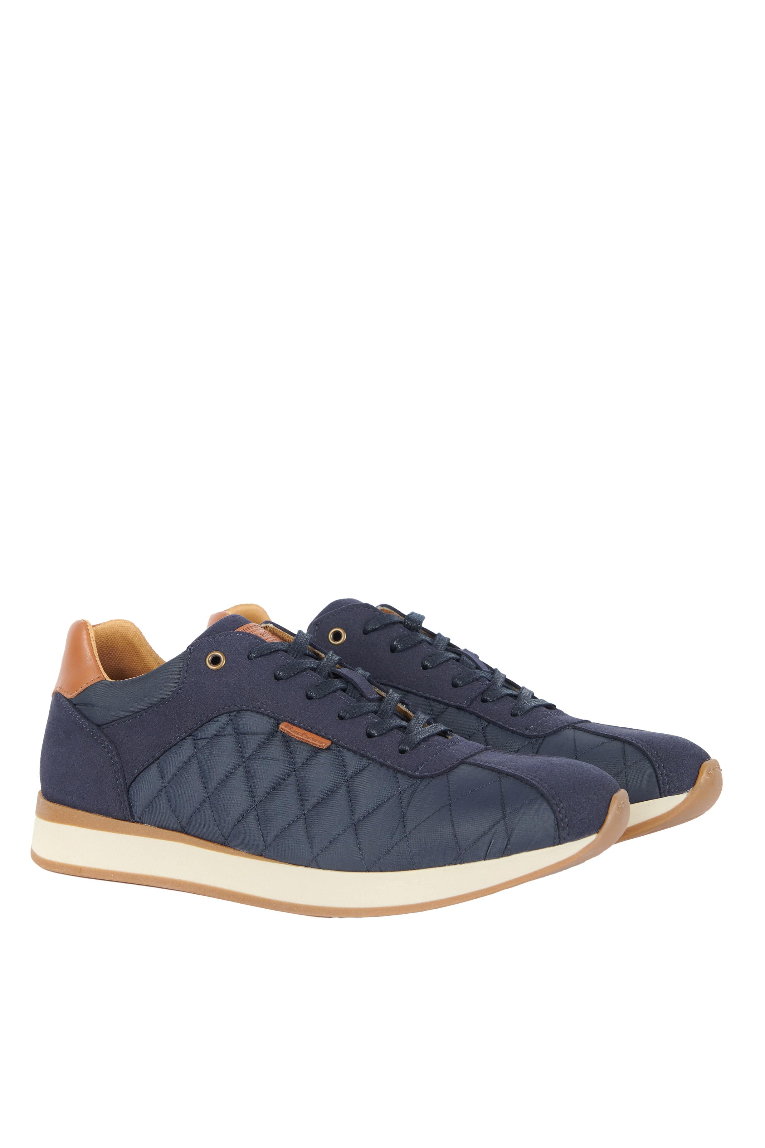 Barbour Seth Diamond Quilted Trainers - Navy