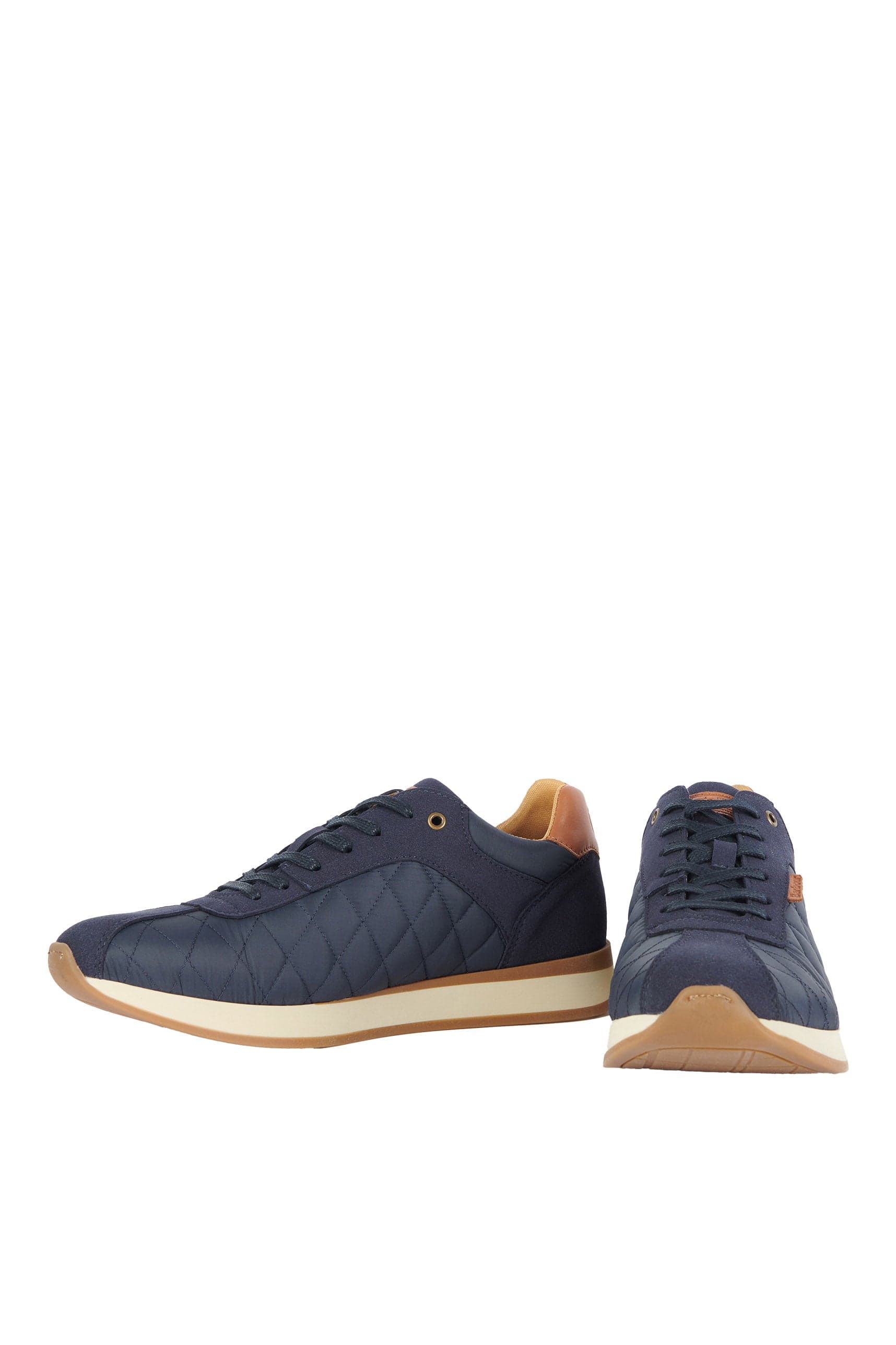 Barbour Seth Diamond Quilted Trainers - Navy