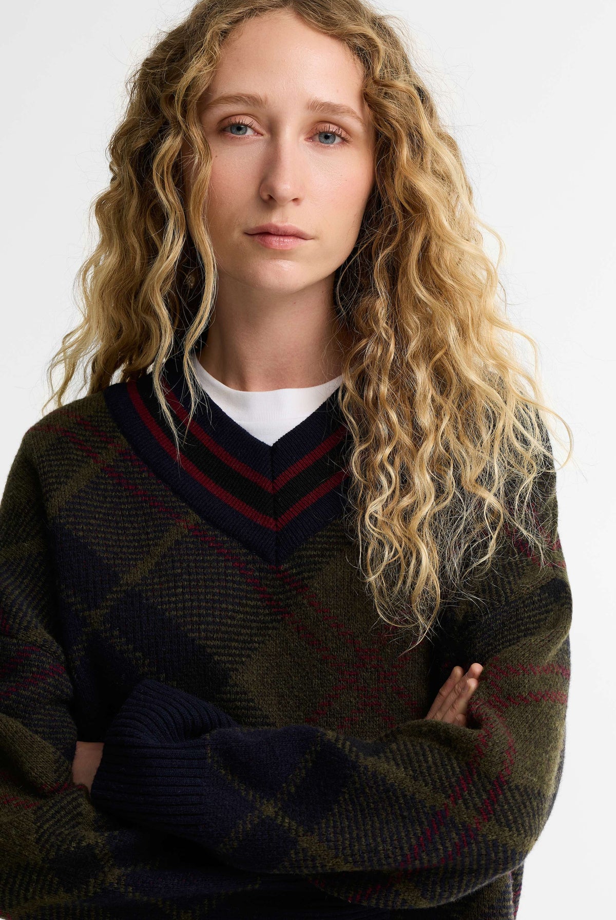 Barbour Shae Knit Jumper - Shadow Classic Tartan
