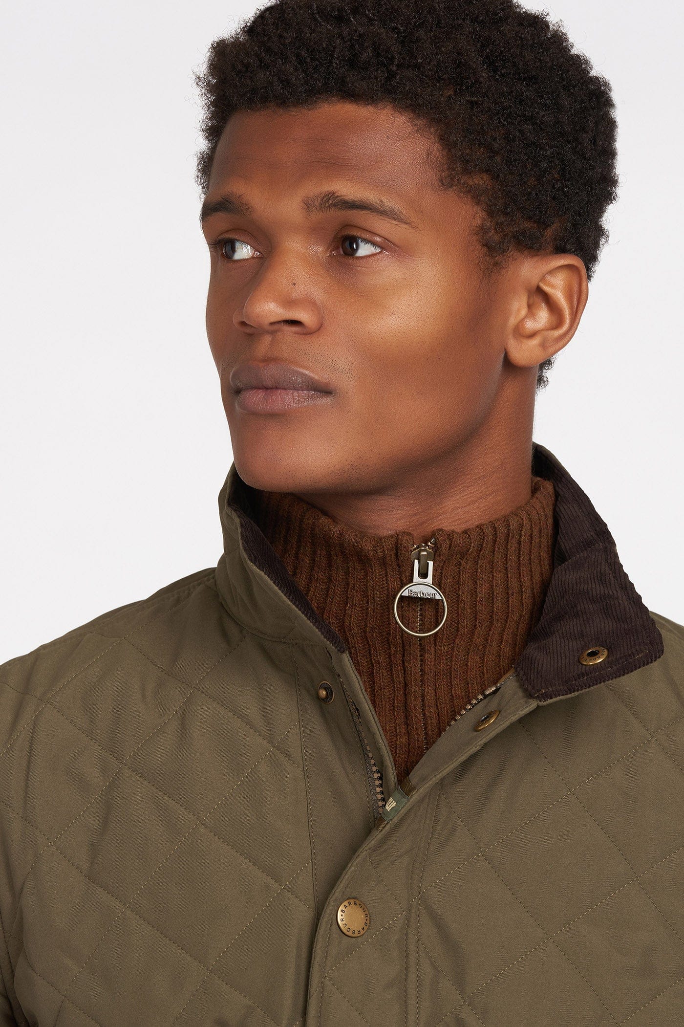 Barbour Shoveler Quilted Jacket - Army Green