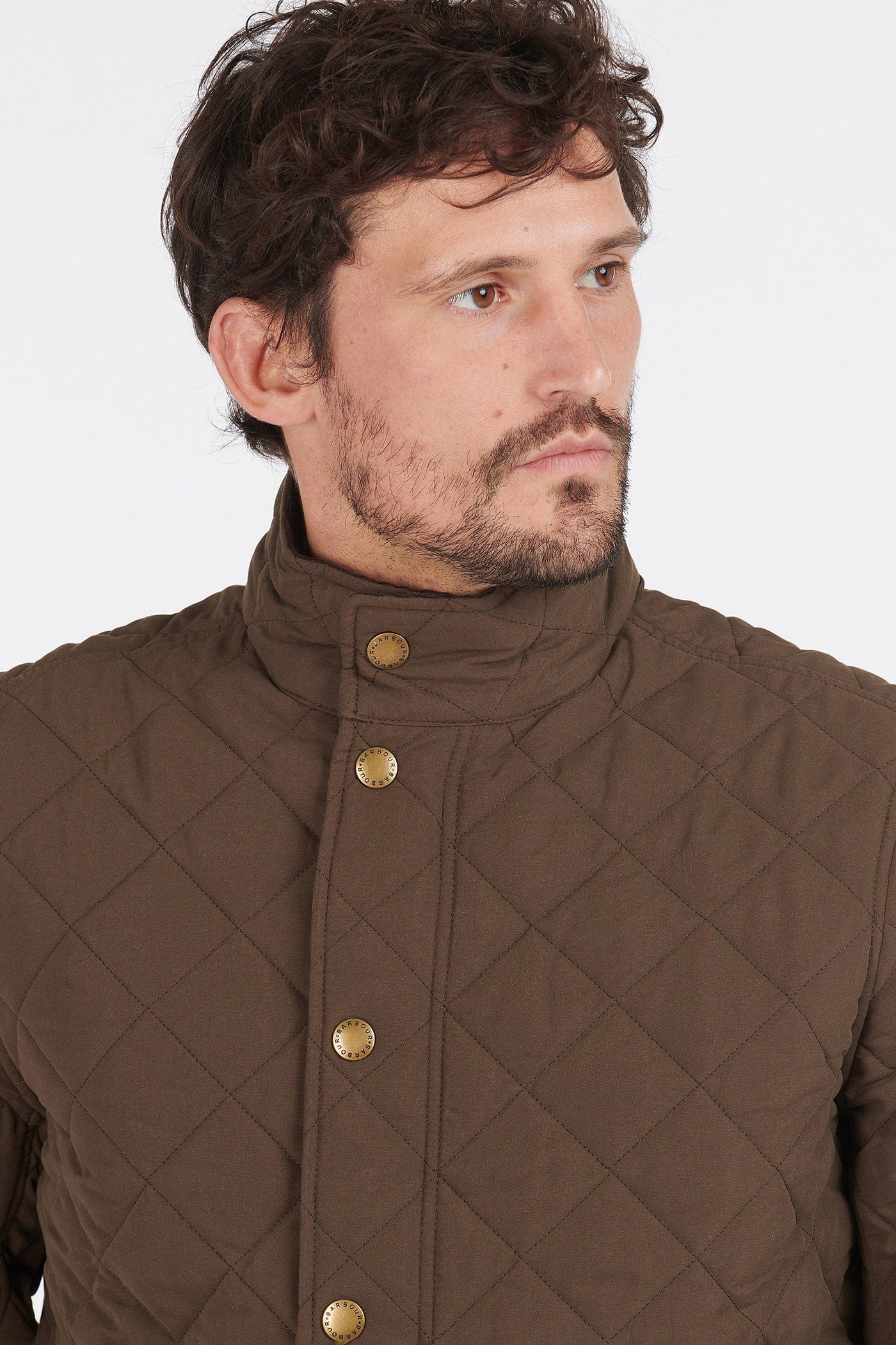 Barbour Shoveler Quilted Jacket - Dark Olive