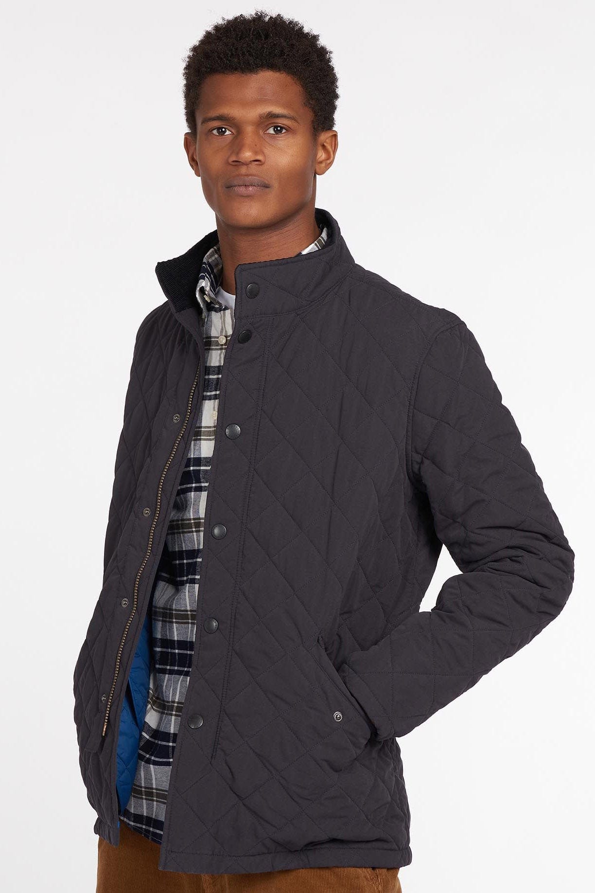 Barbour Shoveler Quilted Jacket - Navy