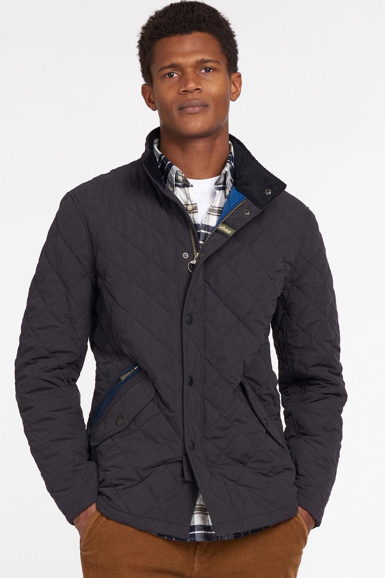 Barbour Shoveler Quilted Jacket - Navy