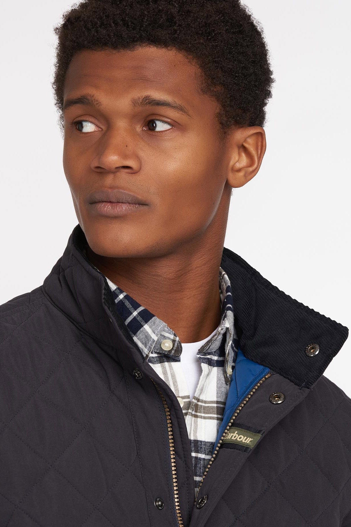 Barbour Shoveler Quilted Jacket - Navy