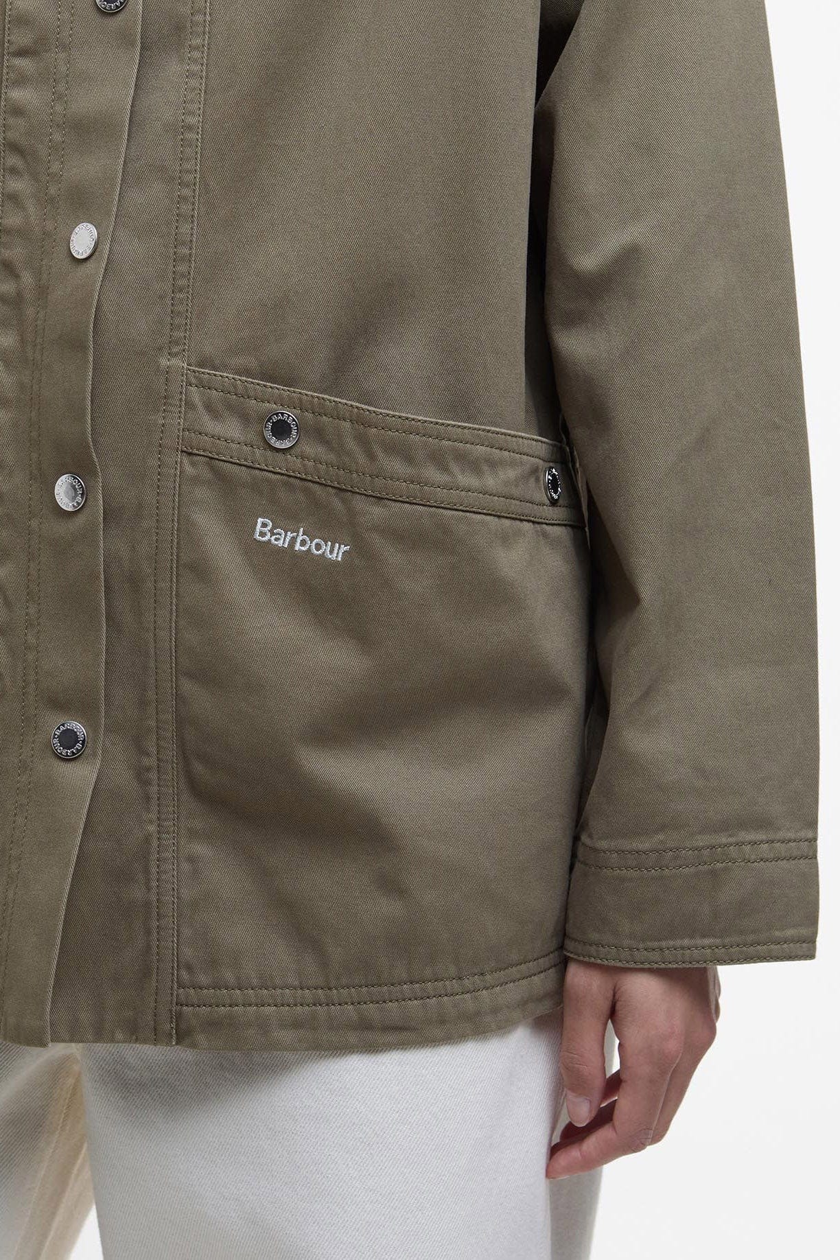 Barbour Sonnie Cotton Twill Casual Jacket - Dusky Green
