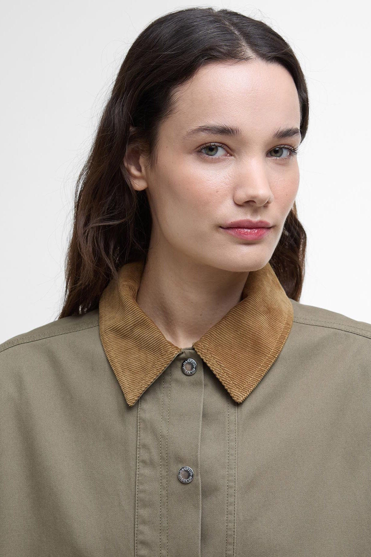 Barbour Sonnie Cotton Twill Casual Jacket - Dusky Green