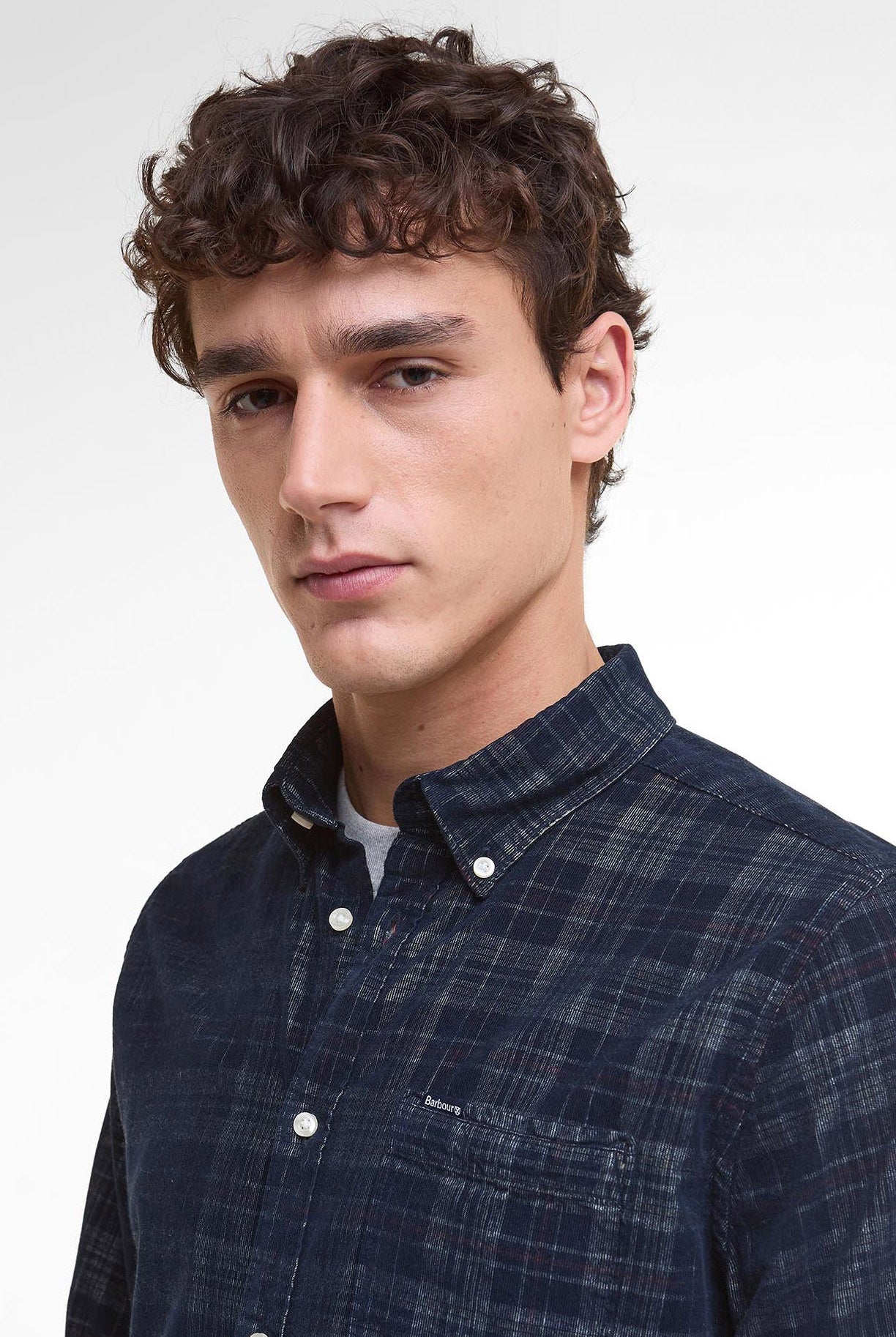 Barbour Southfield Corduroy Tailored Shirt - Dark Navy