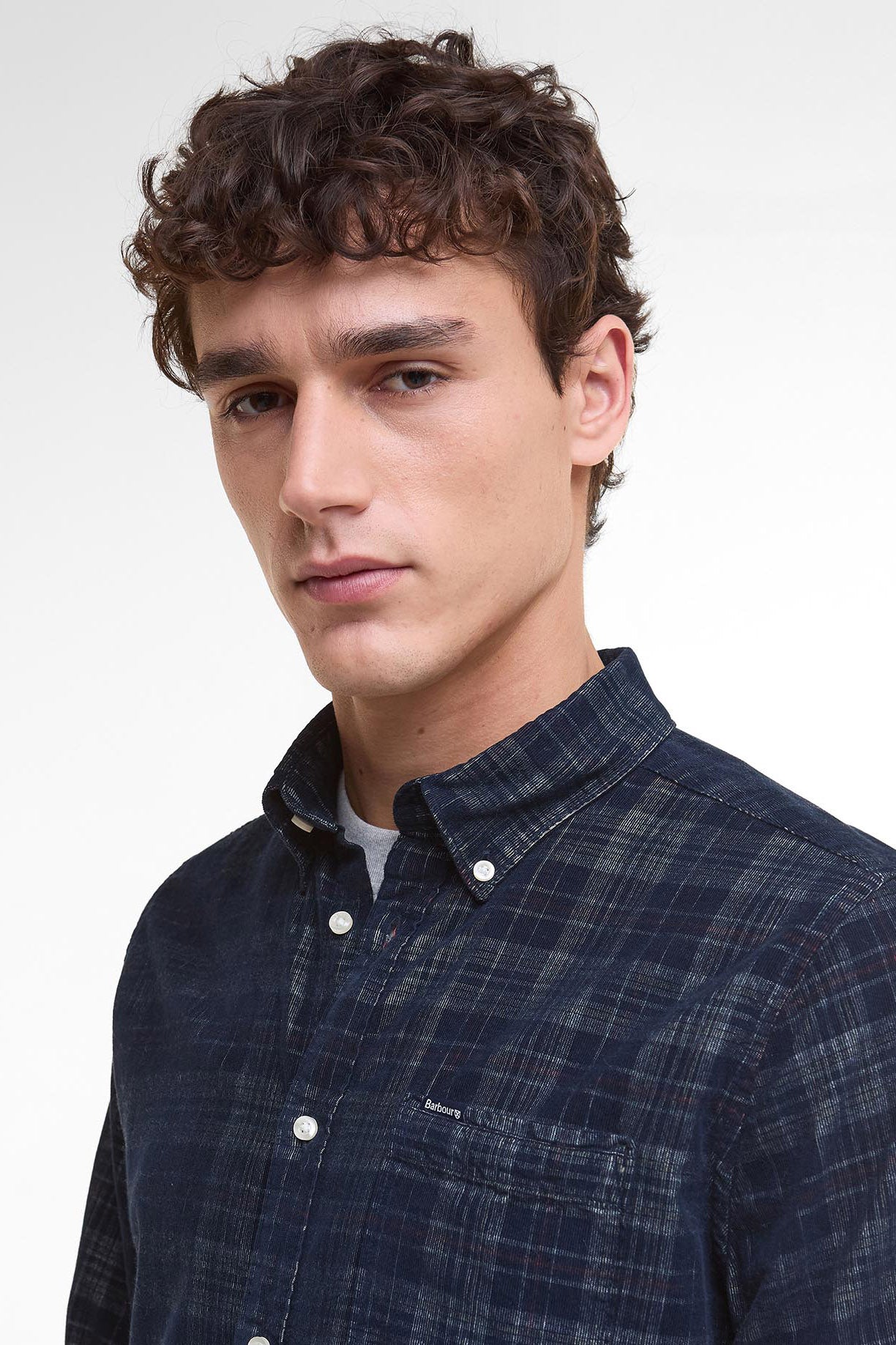 Barbour Southfield Corduroy Tailored Shirt - Dark Navy