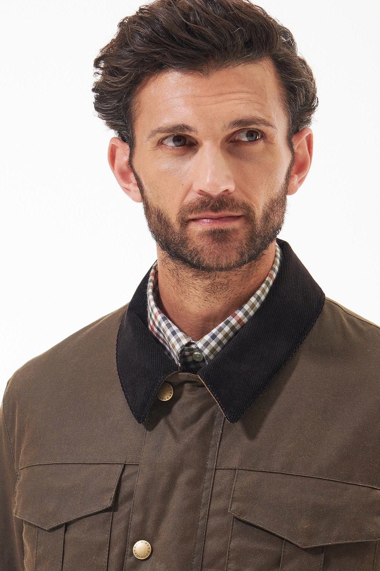 Barbour Spen Wax Jacket - Brown