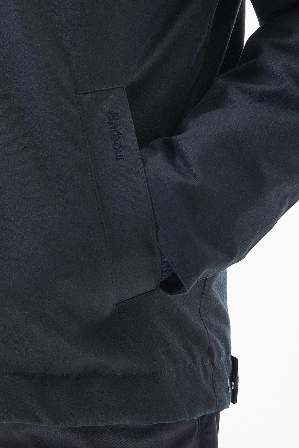 Barbour Spen Wax Jacket - Navy