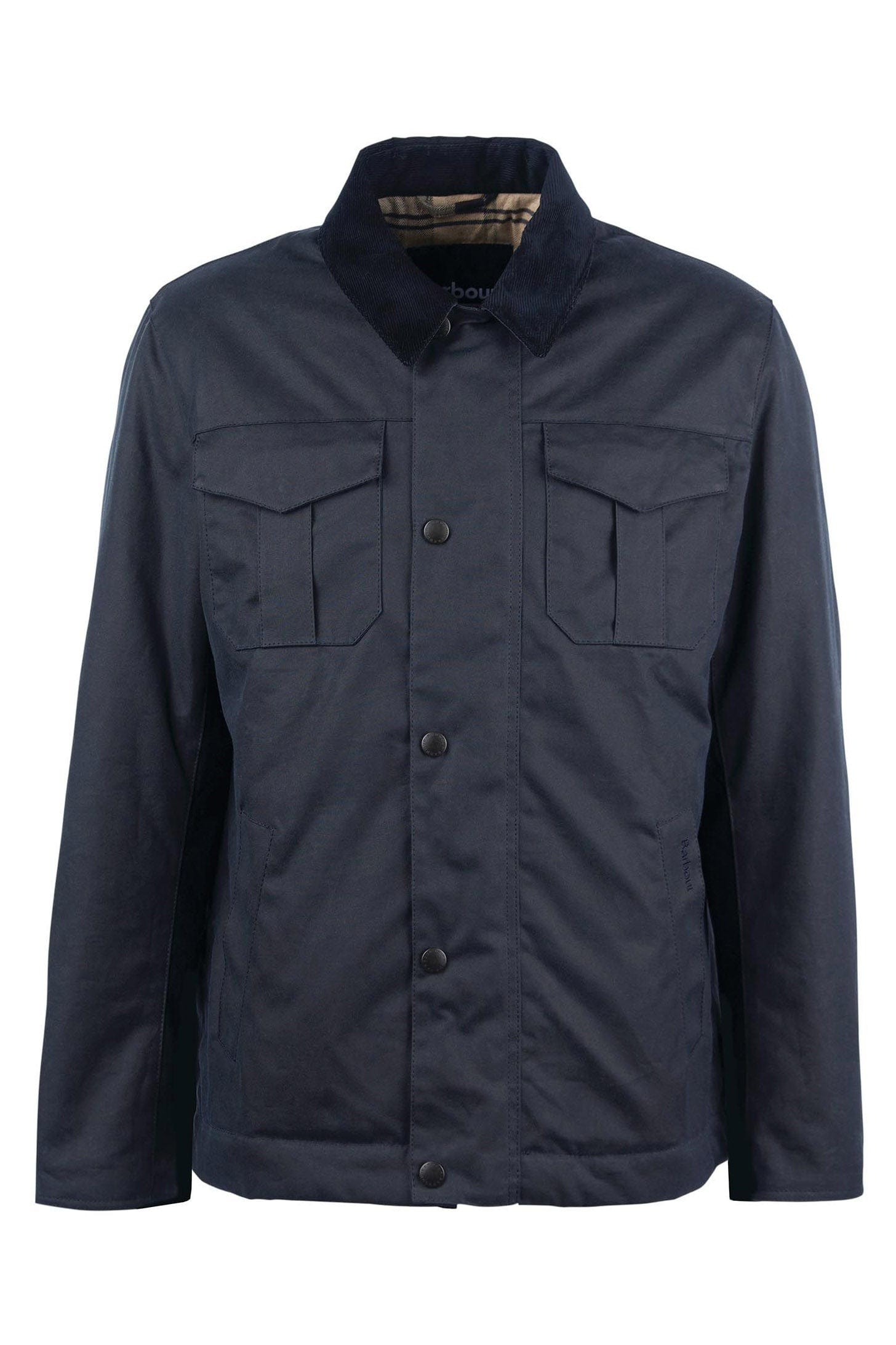 Barbour Spen Wax Jacket - Navy