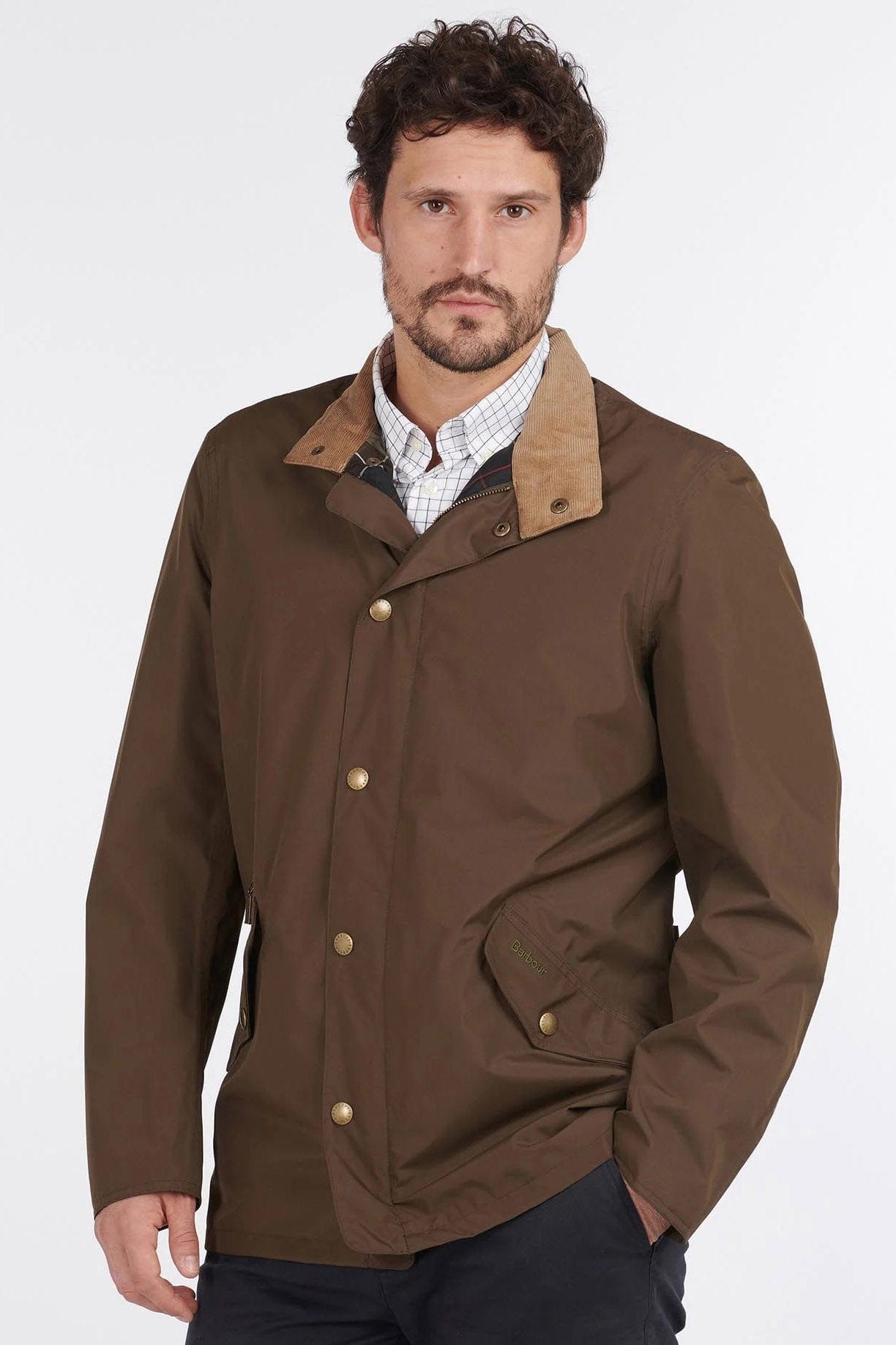 Barbour Spoonbill Waterproof Jacket - Dark Olive