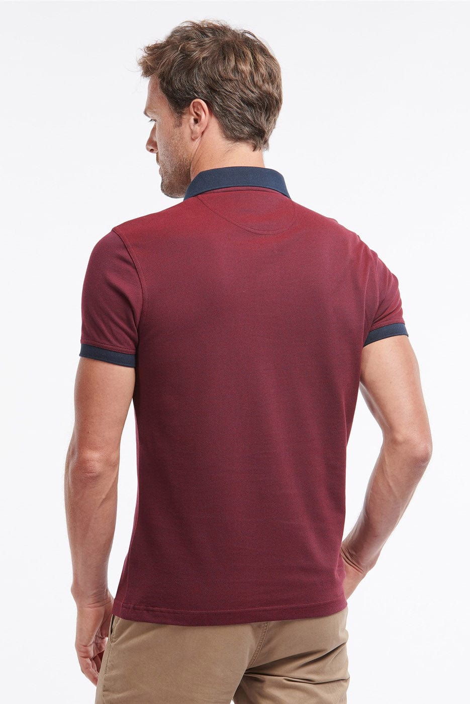 Barbour Sports Mix Polo - Dark Red