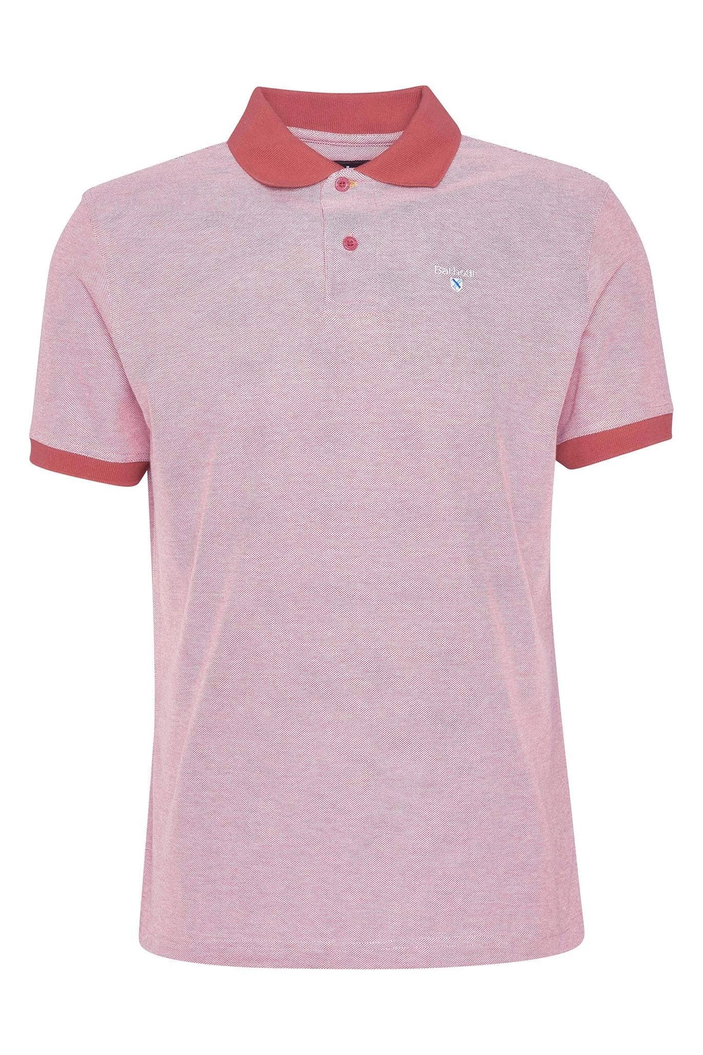 Barbour Sports Mix Polo - Red Spice