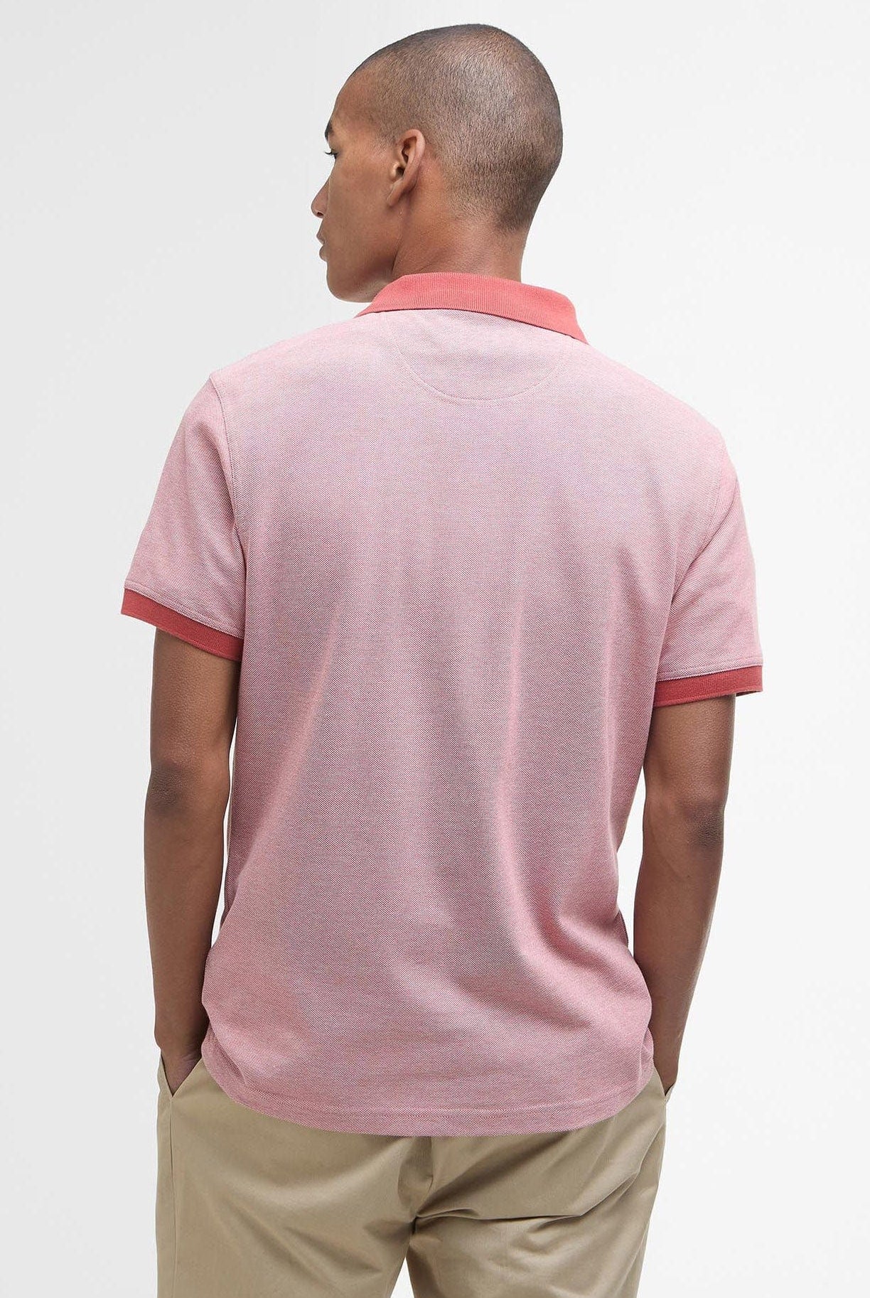 Barbour Sports Mix Polo - Red Spice