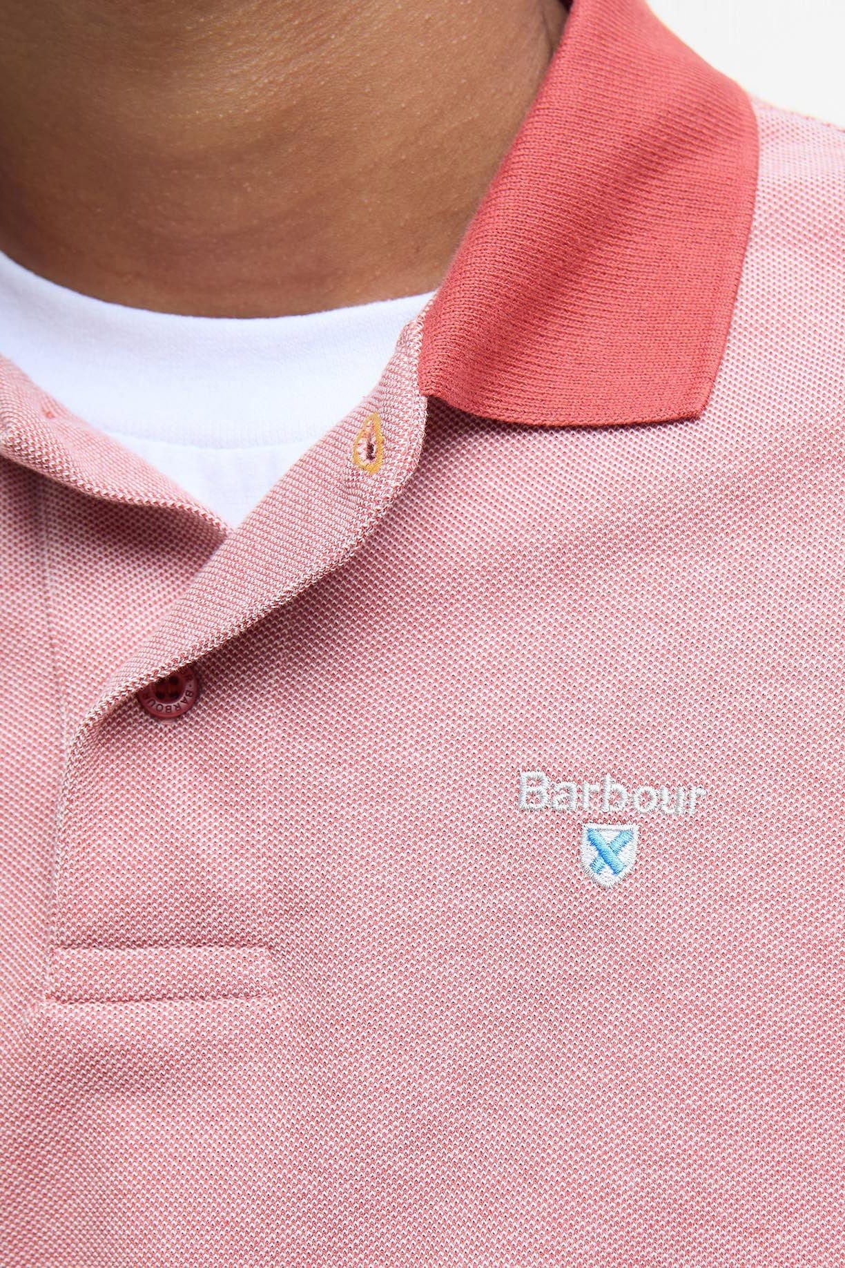 Barbour Sports Mix Polo - Red Spice