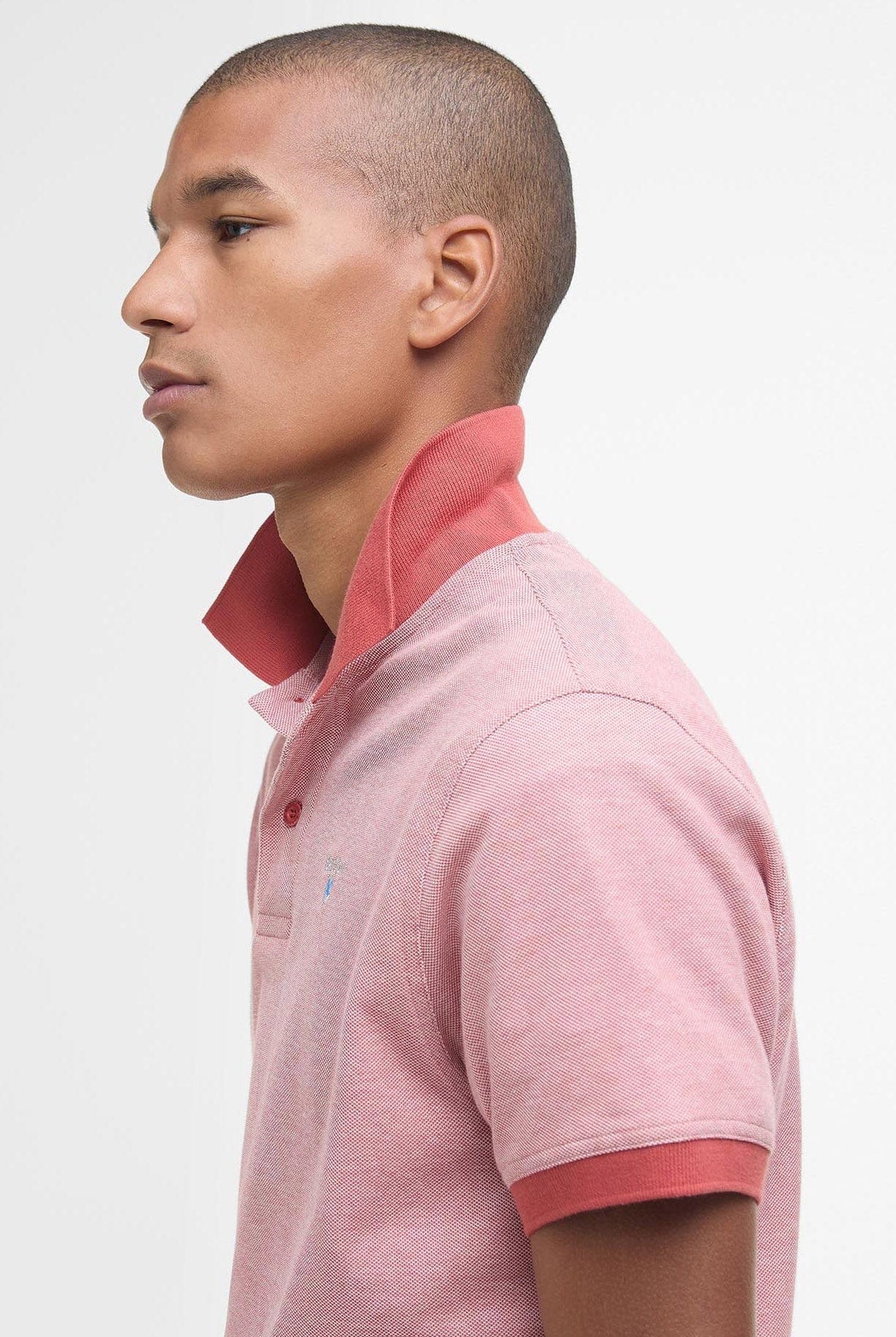 Barbour Sports Mix Polo - Red Spice