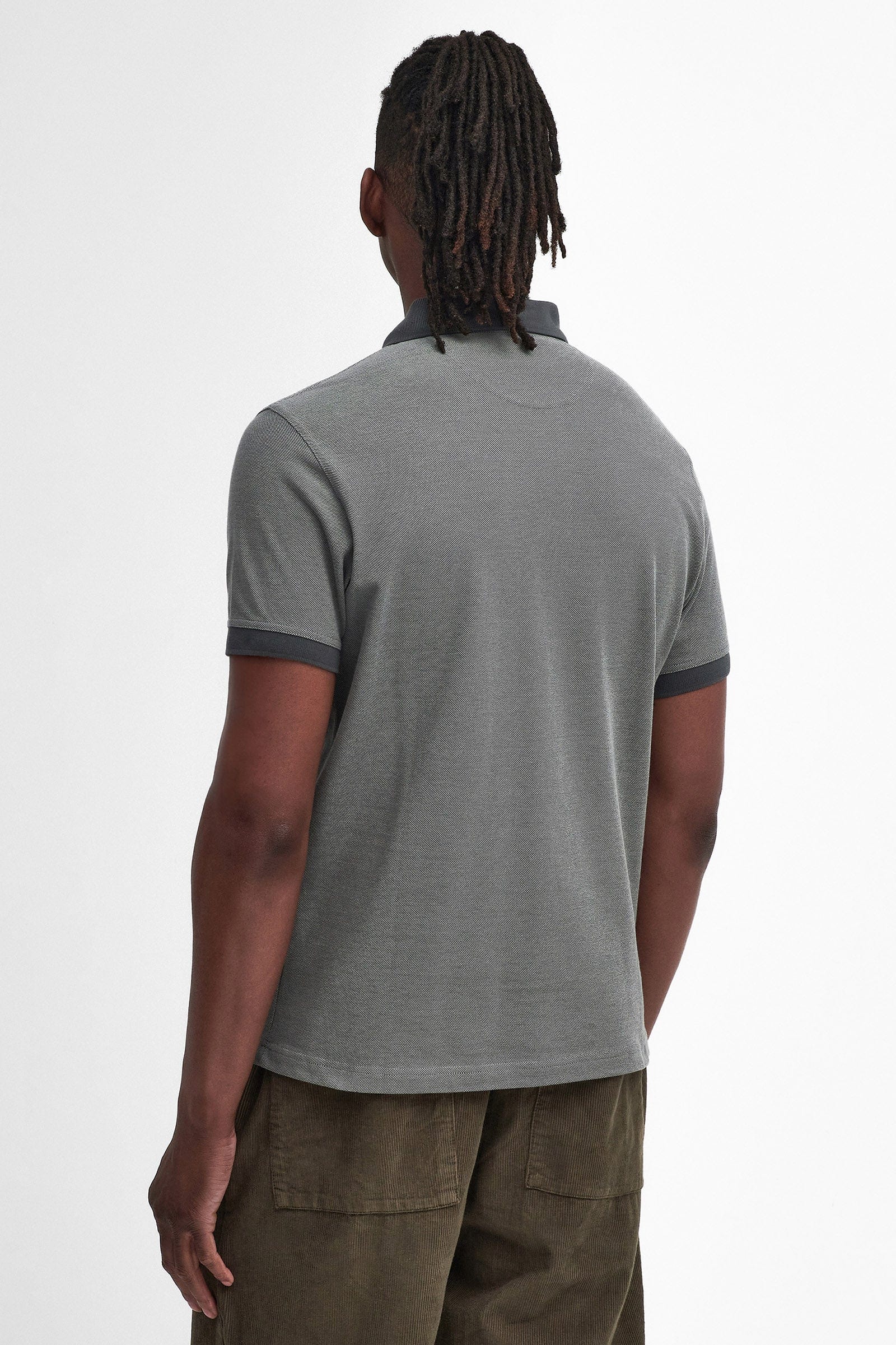 Barbour Sports Mix Polo Shirt - Mid Grey