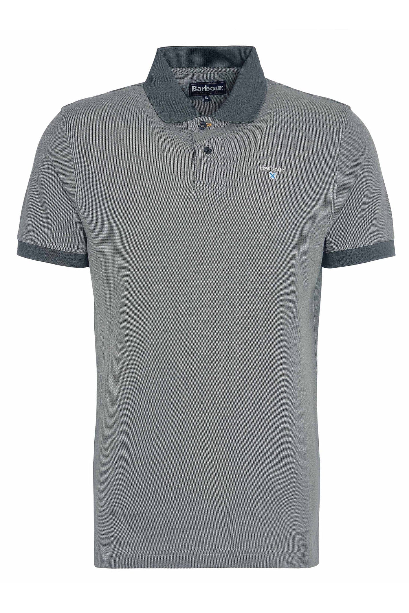 Barbour Sports Mix Polo Shirt - Mid Grey