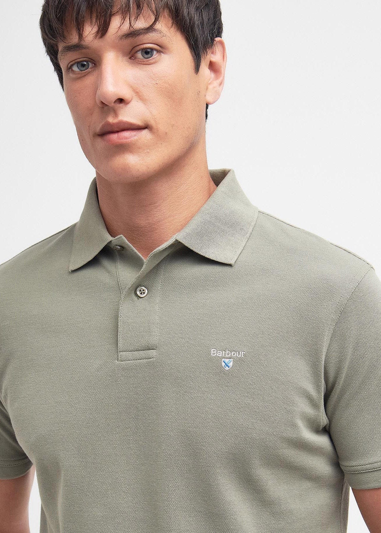 Barbour Sports Polo - Dusty Green