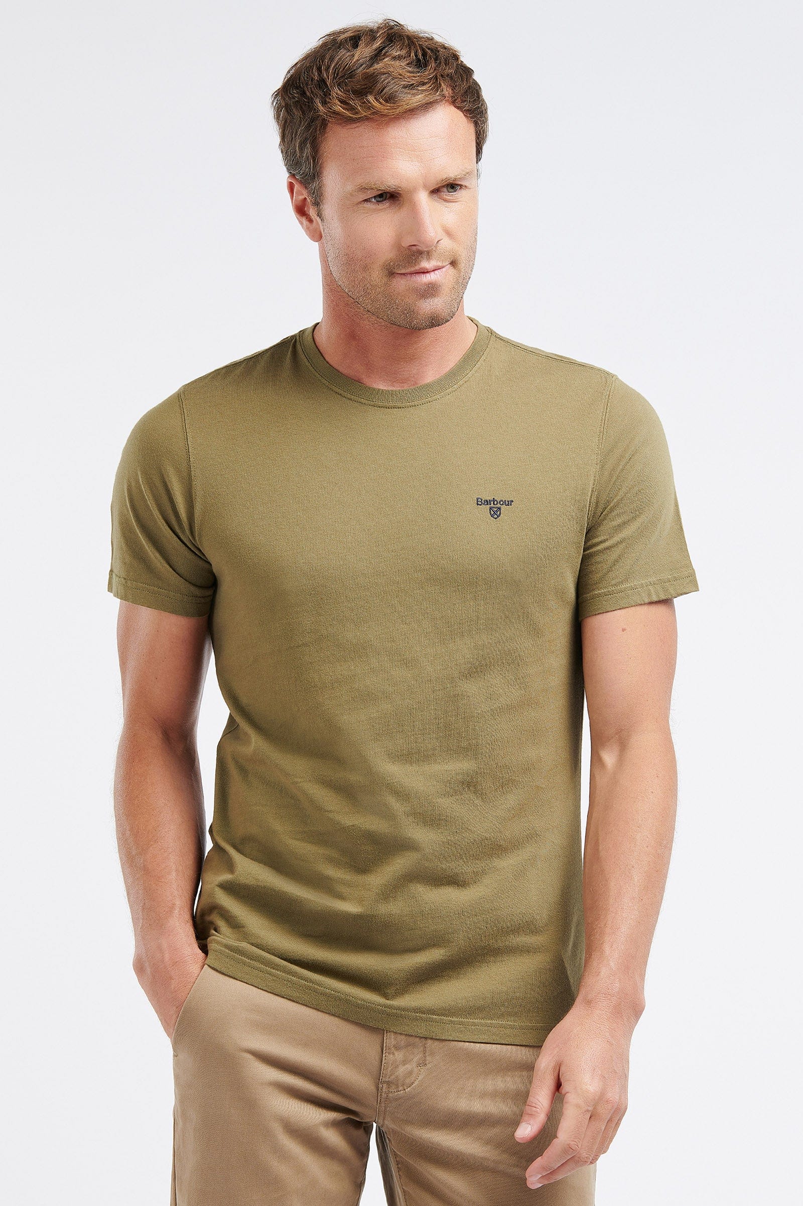Barbour Sports T-Shirt - Mid Olive