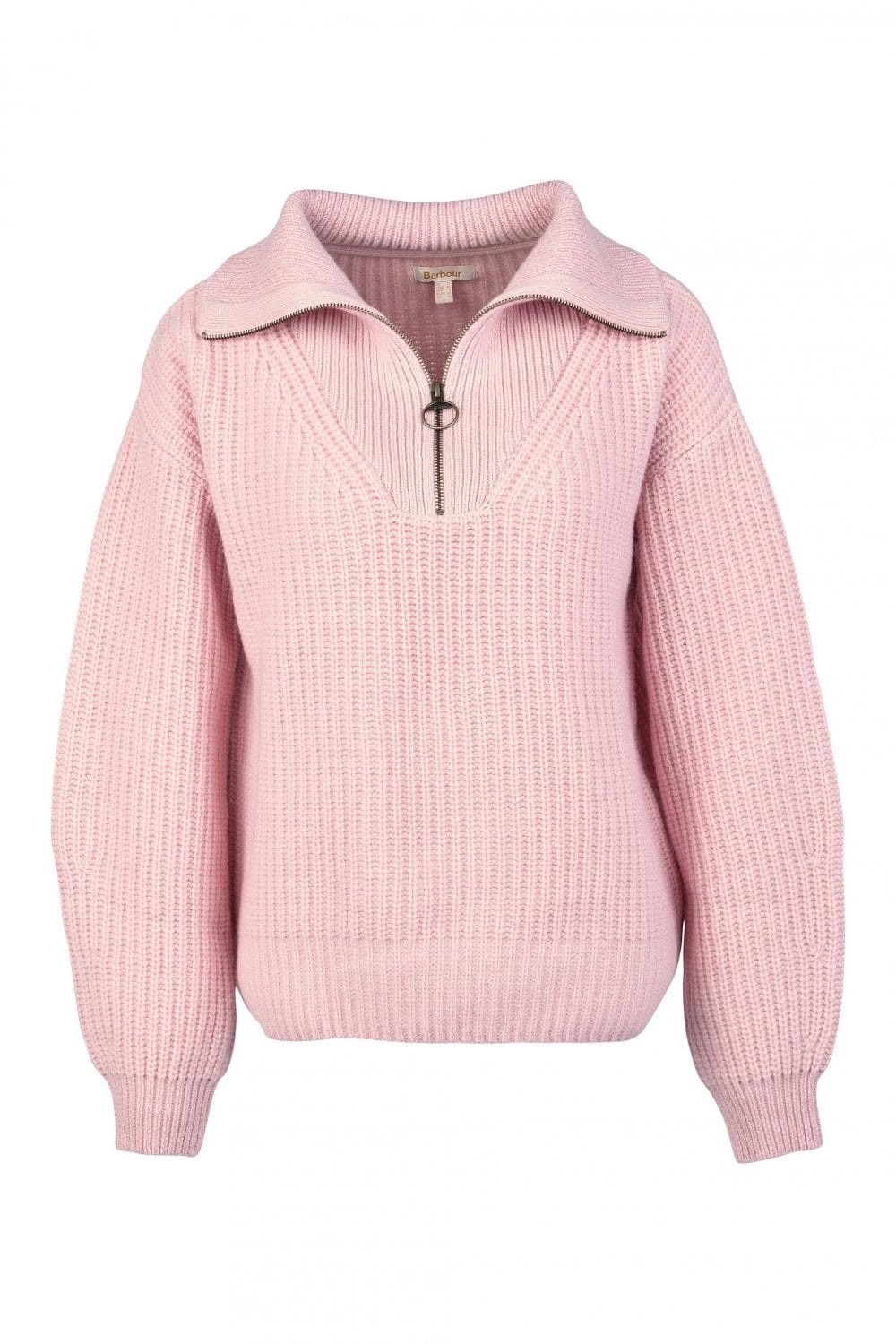 Barbour Stavia Quarter Zip Knit - Rosewater