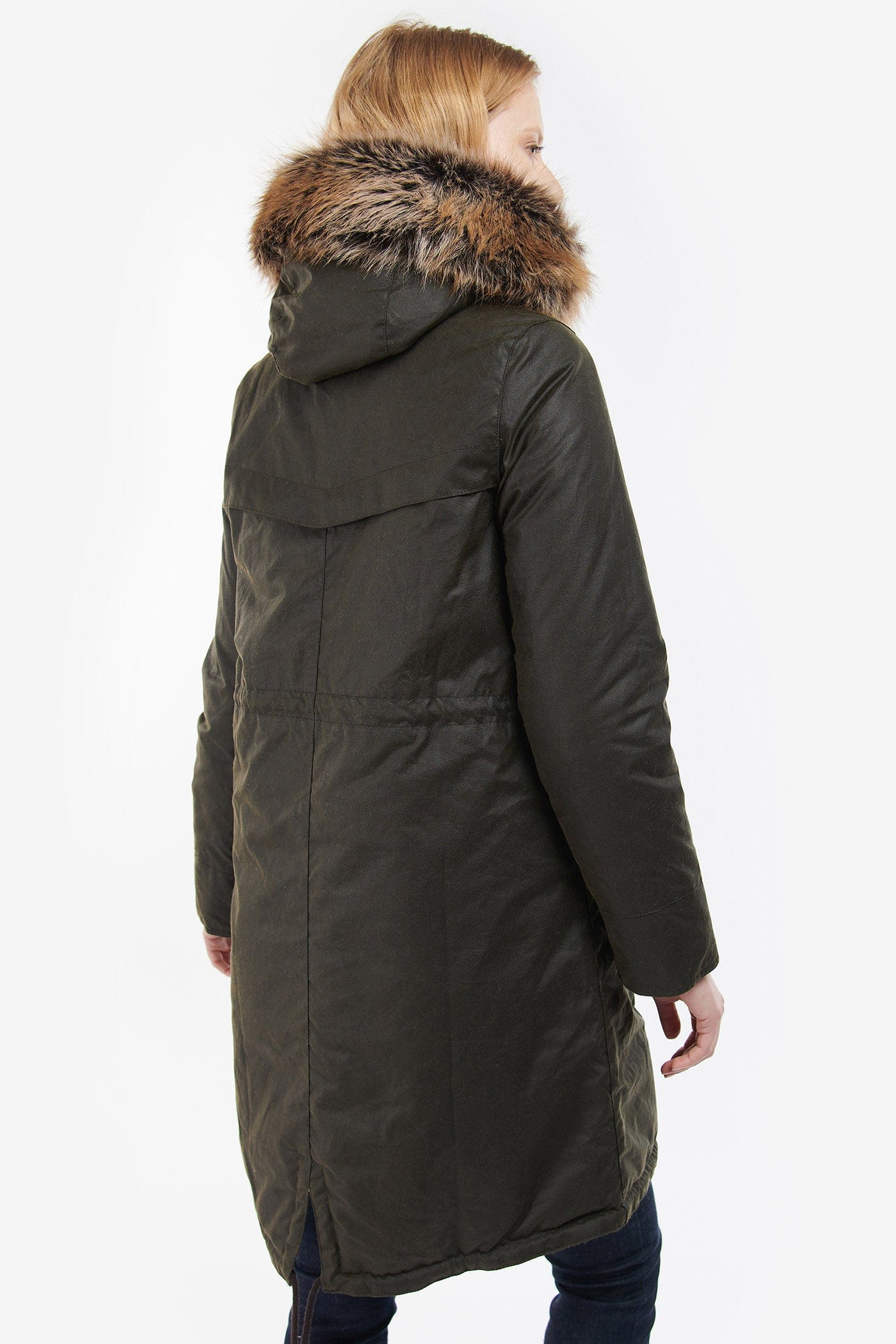 Barbour Stavia Wax Jacket - Olive/Classic